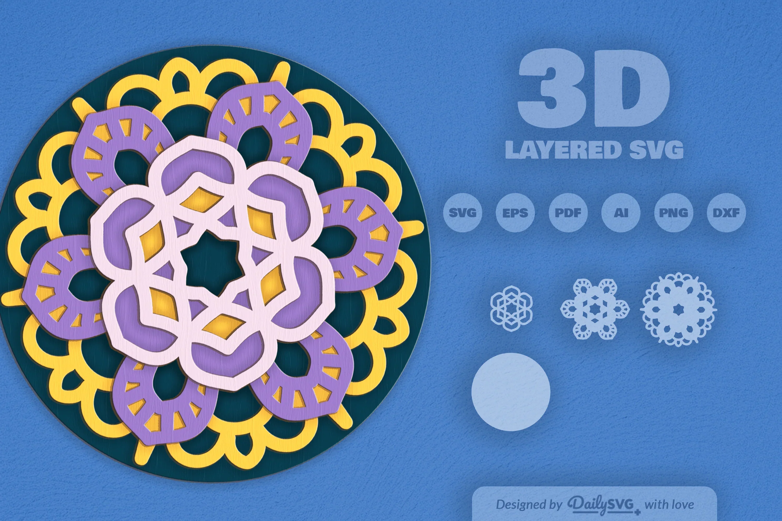 Mandala Laser Cut SVG Bundle - Image 2