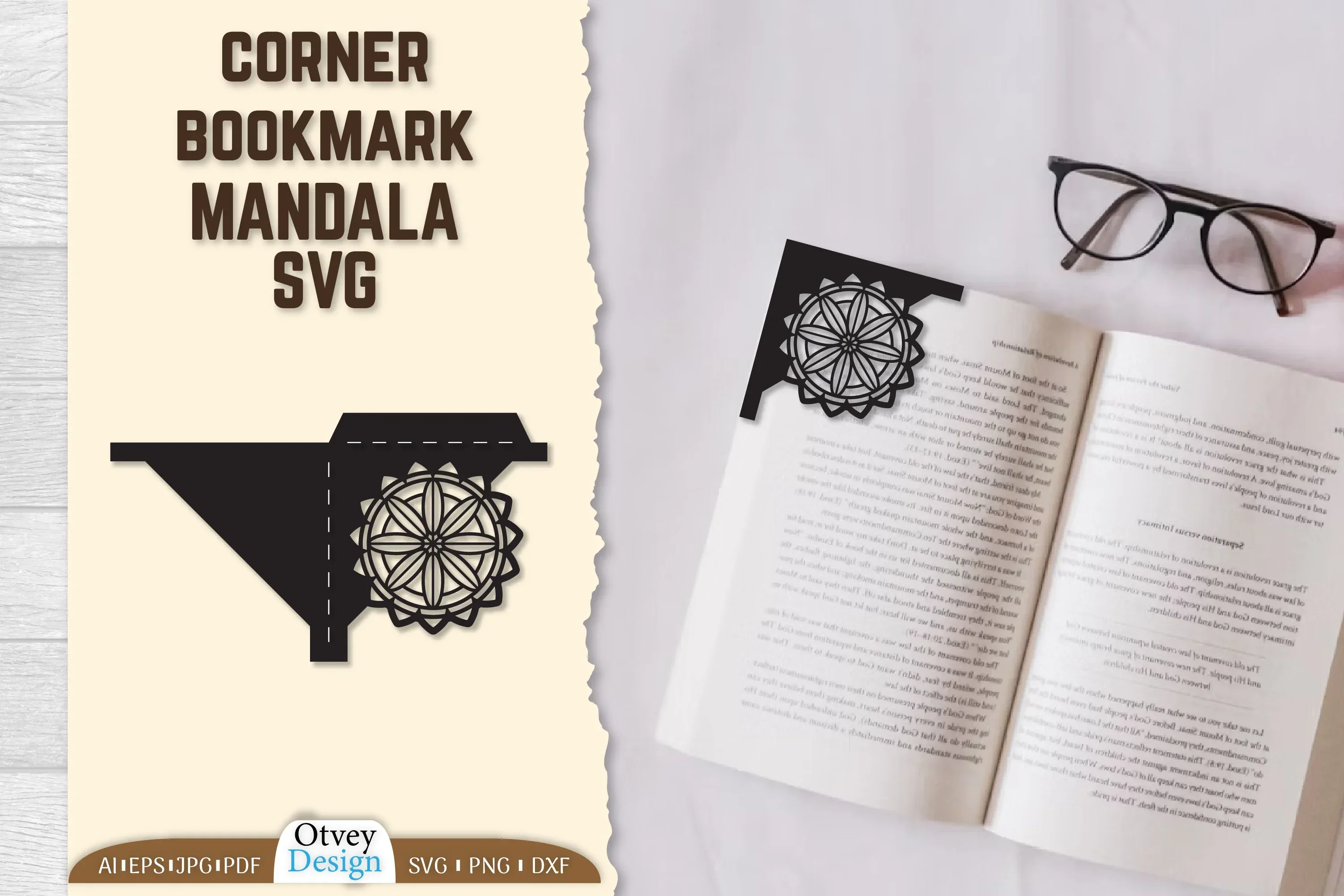 Mandala SVG Bundle: 75 Unique Bookmark Designs