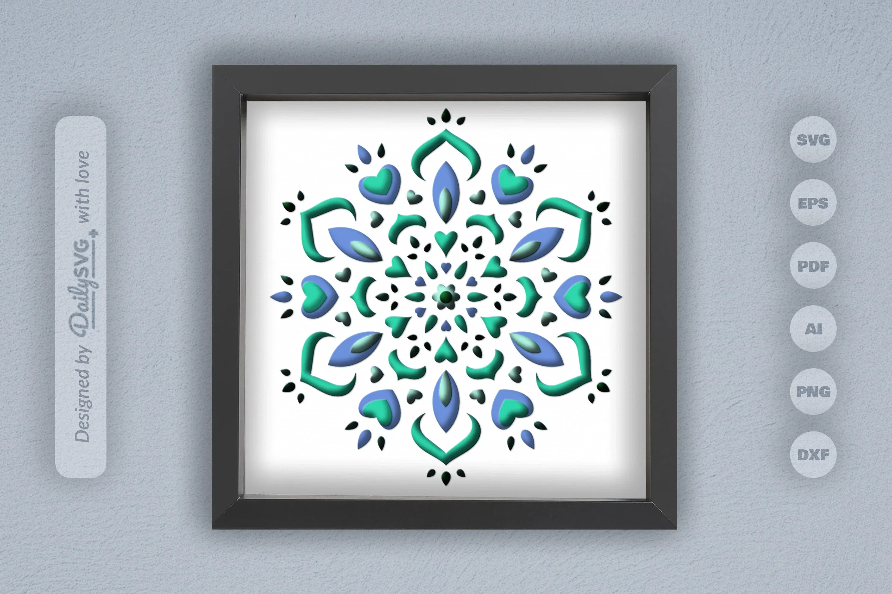 Mandala Winter Papercut SVG Bundle