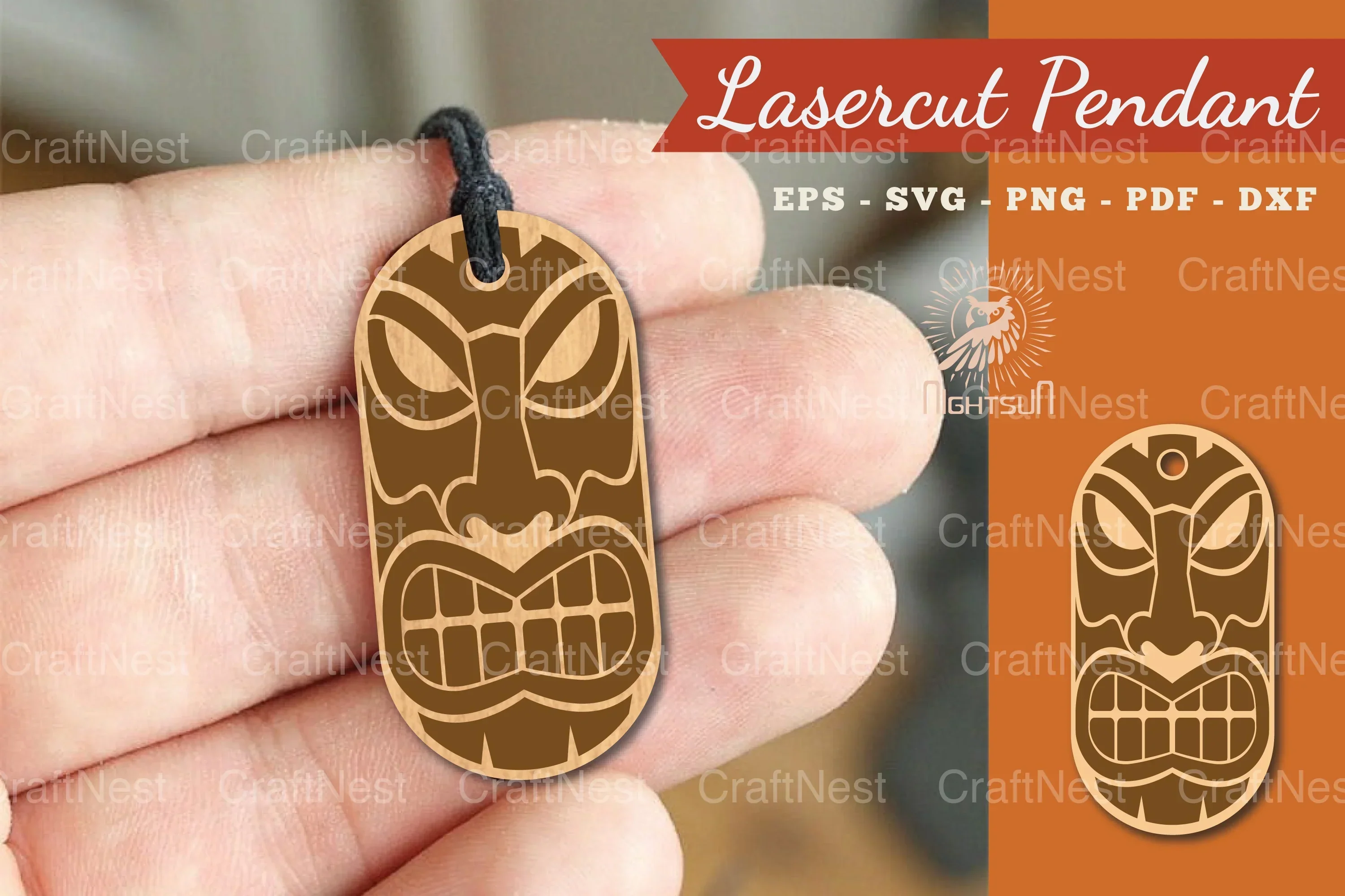 Mask Laser Cut Pendant Design Bundle