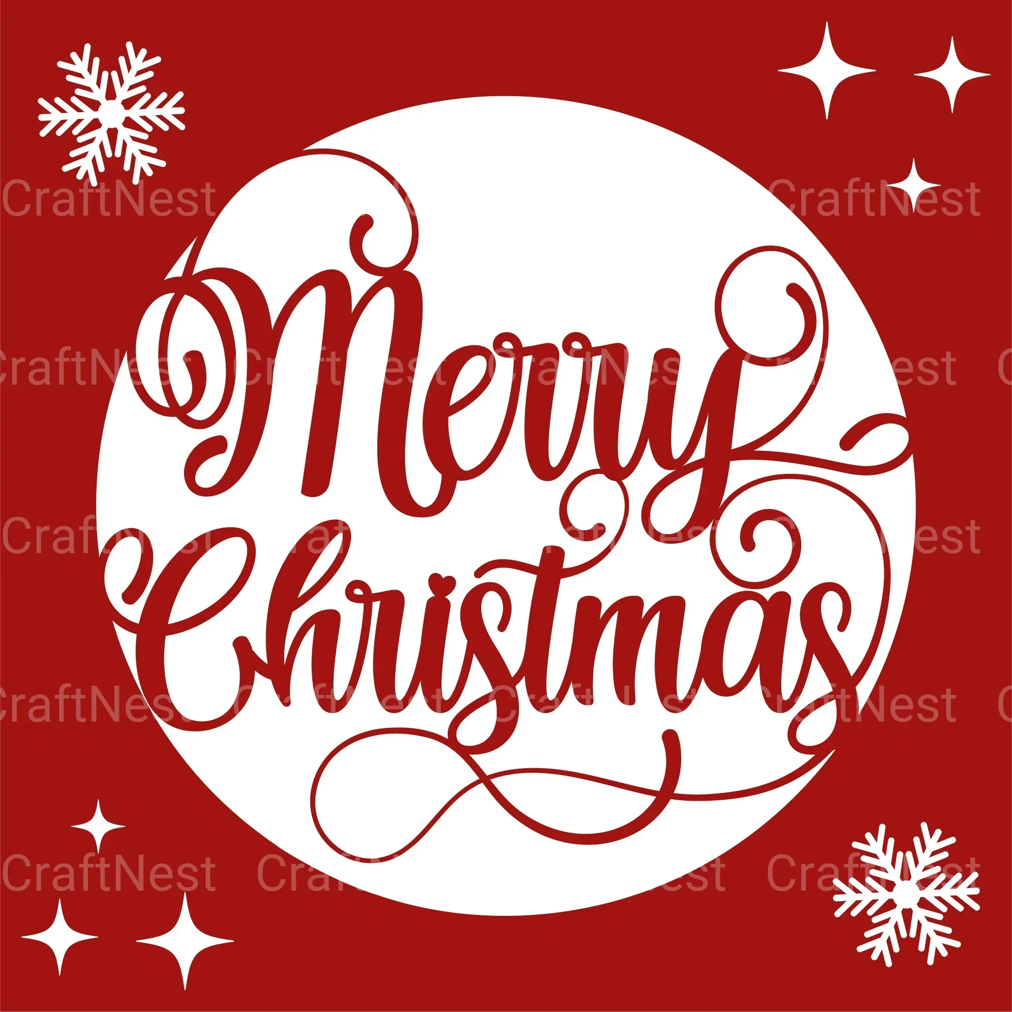 Merry Christmas 3D Layered Papercut SVG Bundle - Image 4
