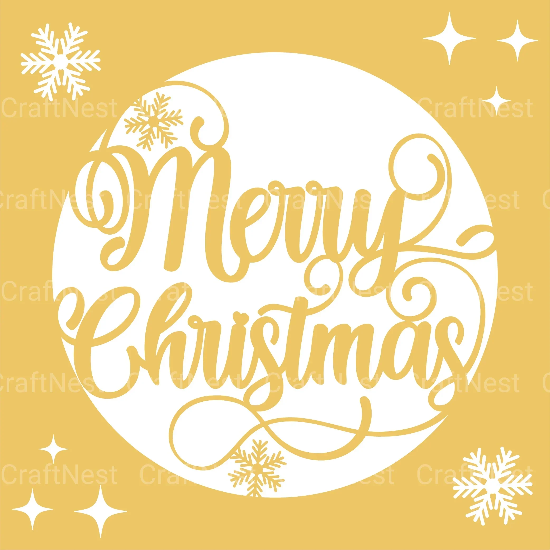 Merry Christmas 3D Layered Papercut SVG Bundle - Image 4