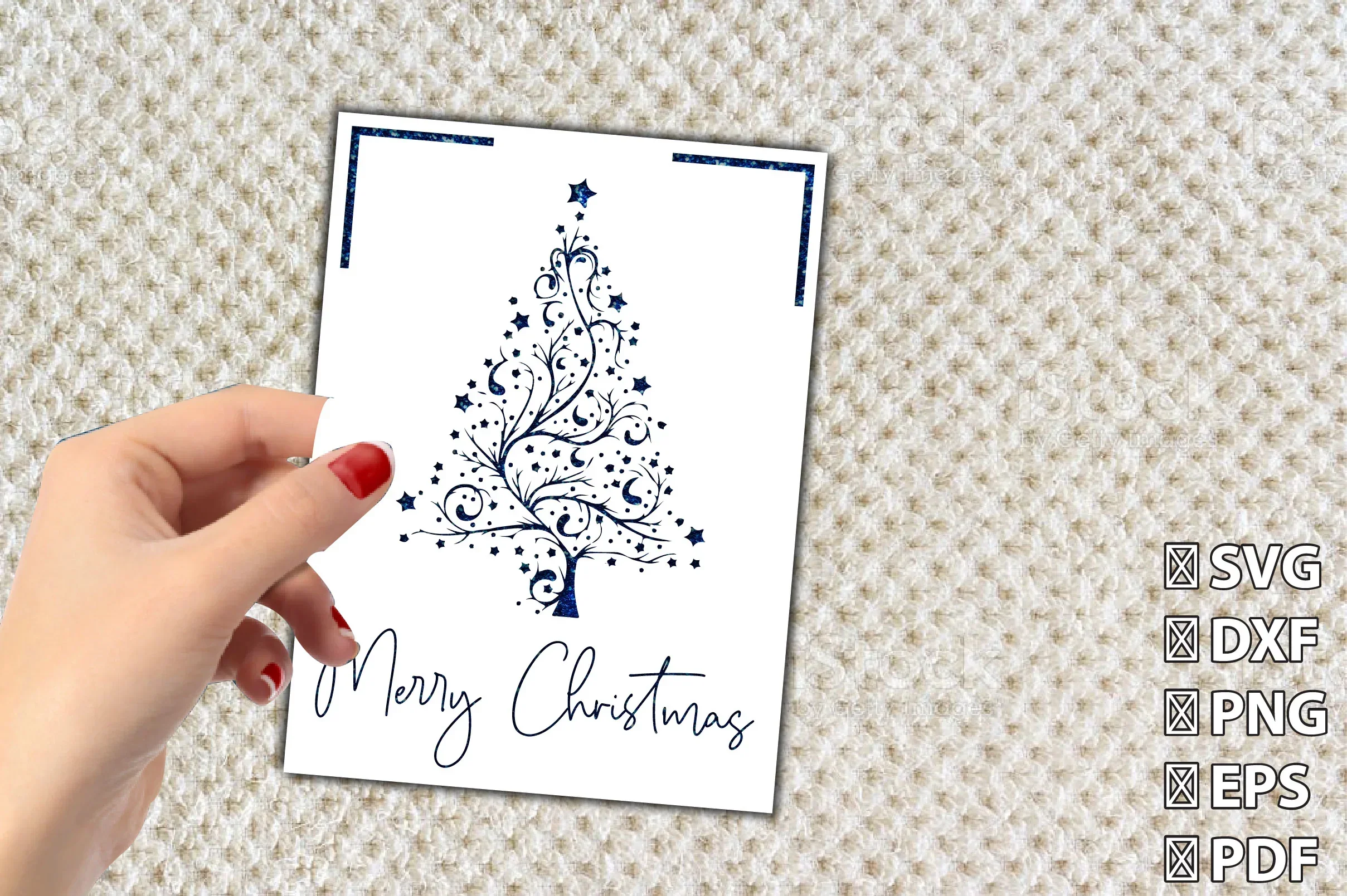 Merry Christmas Card SVG Bundle - Image 3