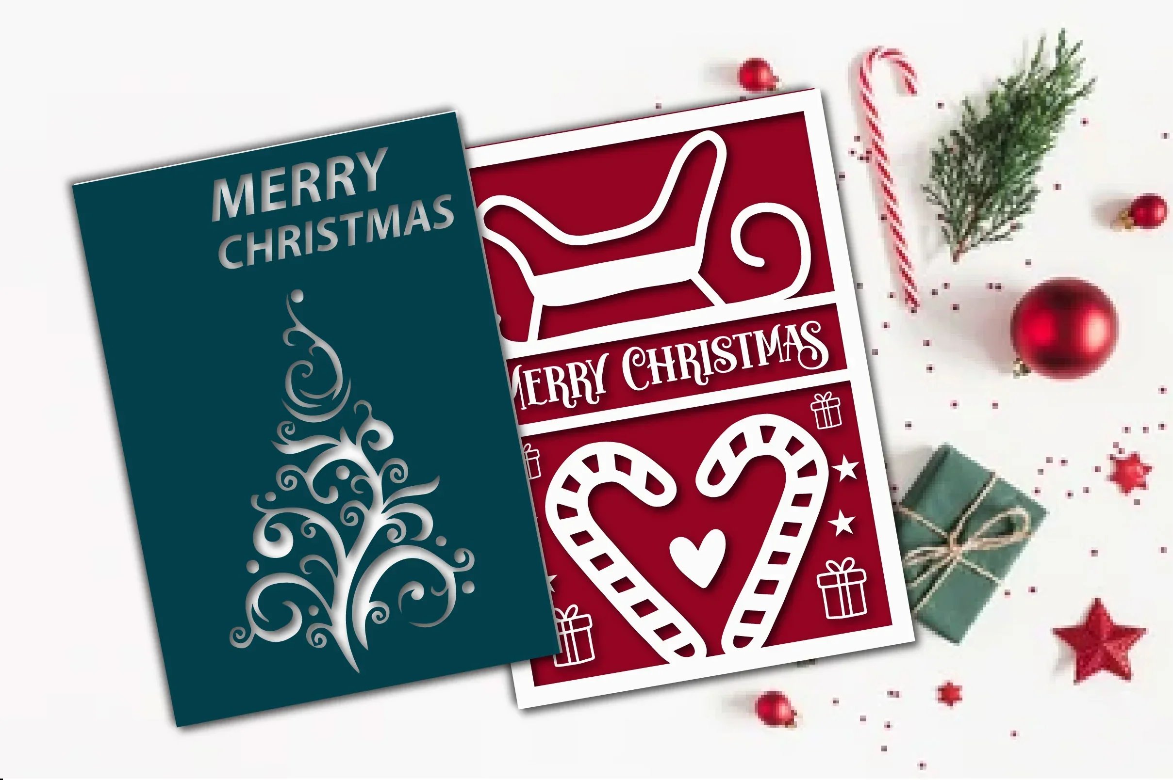 Merry Christmas Card SVG Bundle - Image 2