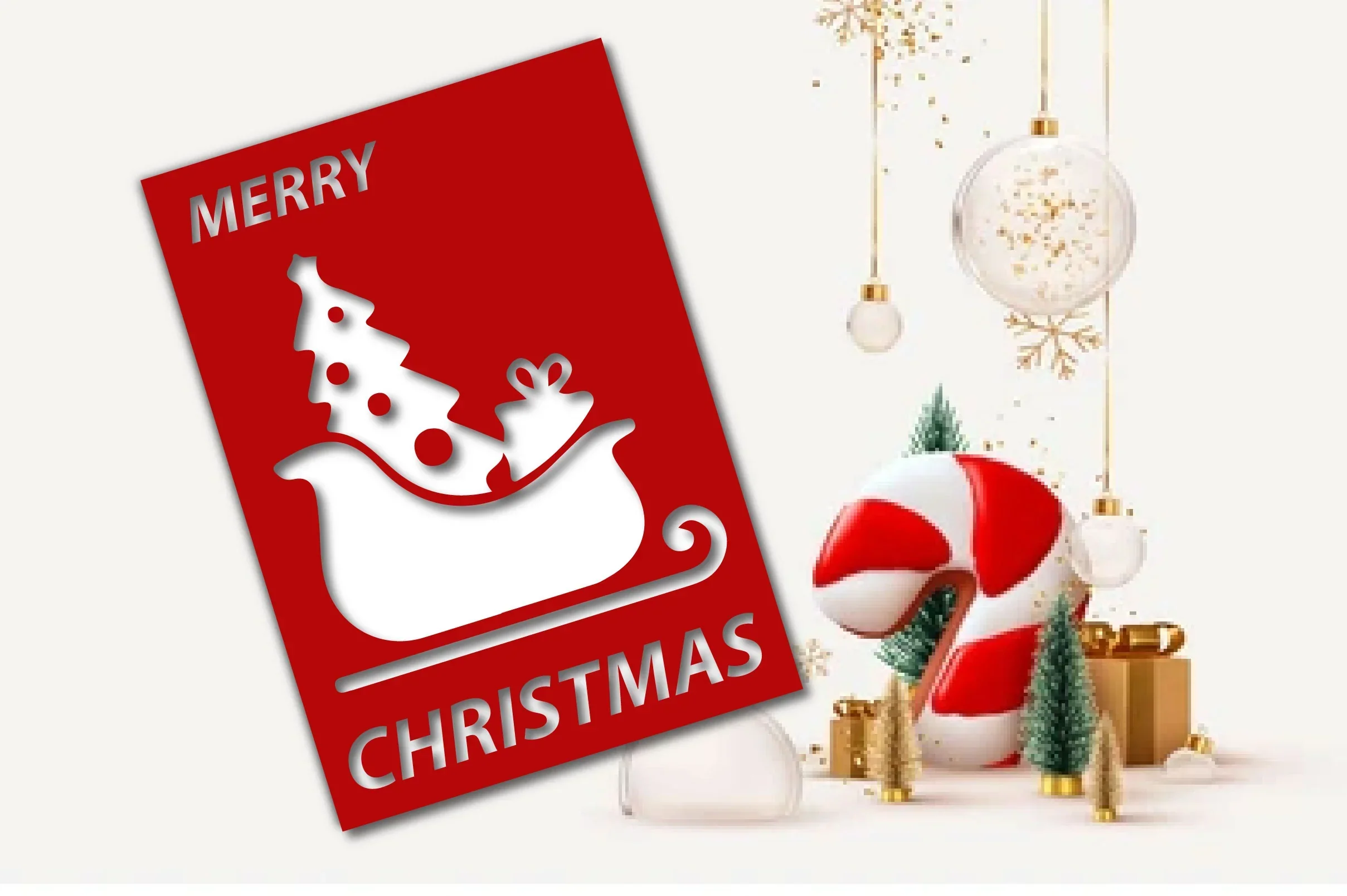 Merry Christmas Card SVG Bundle - Image 4