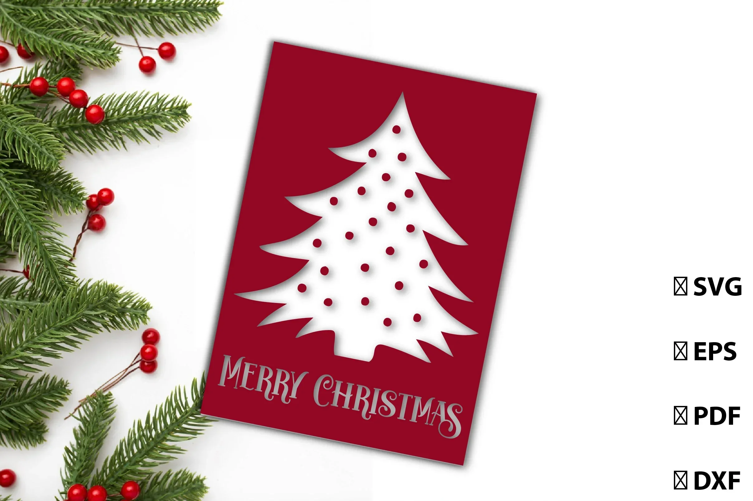 Merry Christmas Card SVG Bundle - Image 5