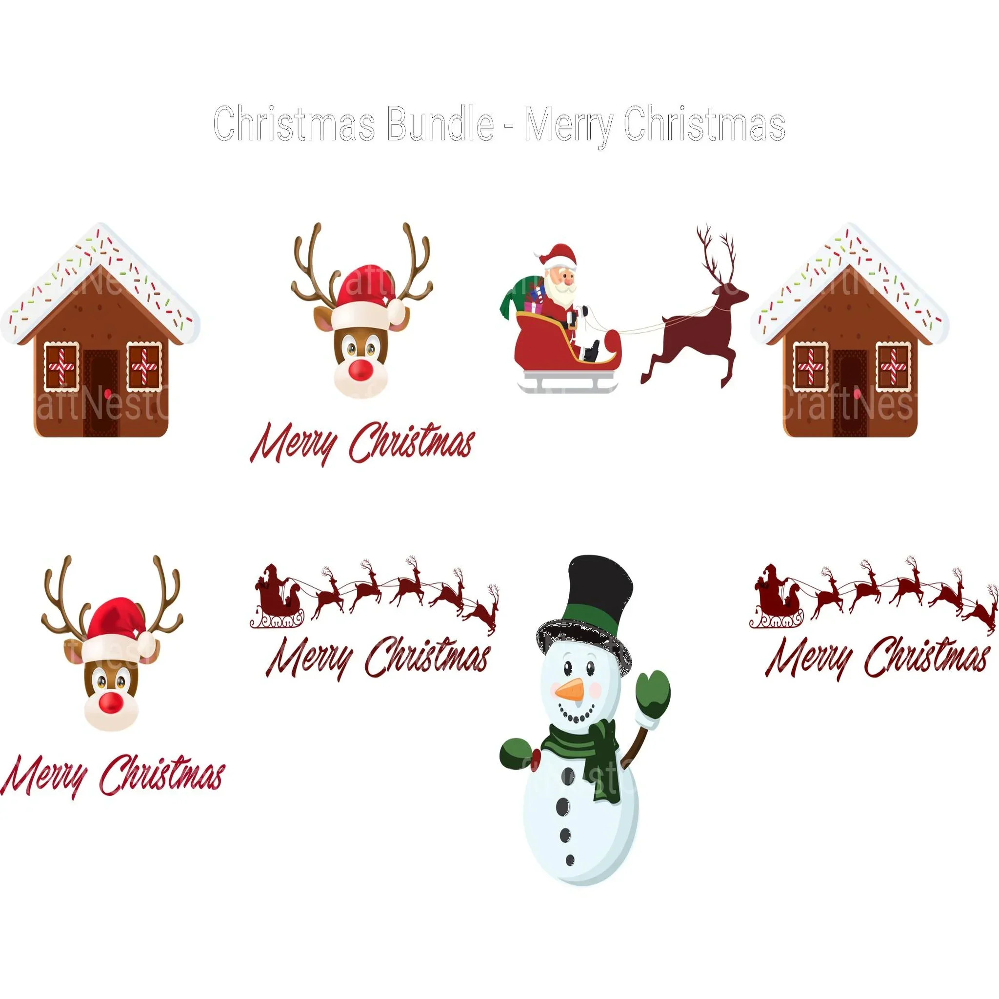 Merry Christmas SVG Bundle - Image 2