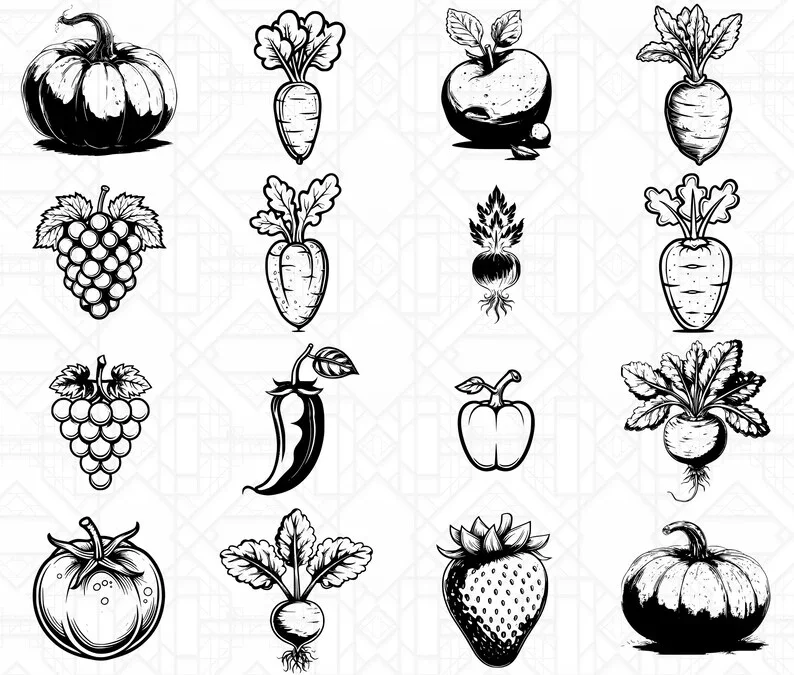 Minimalist Fruits SVG Bundle - Image 3