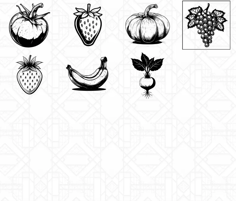 Minimalist Fruits SVG Bundle - Image 4