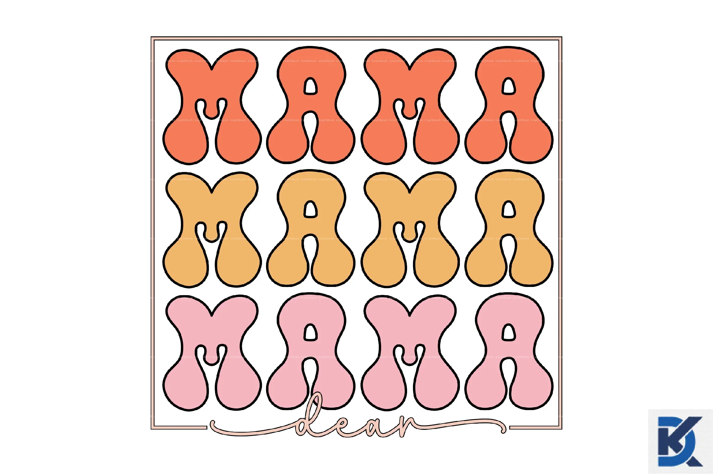 Mom Mama Mother's Day SVG Bundle - Image 11
