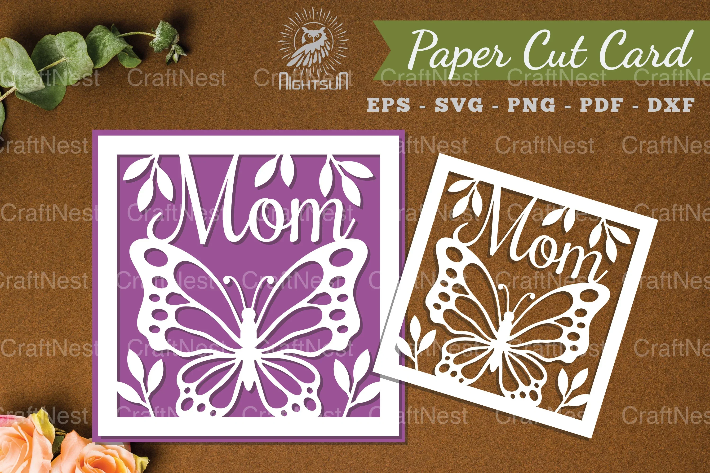 Mom Papercut Card SVG Bundle