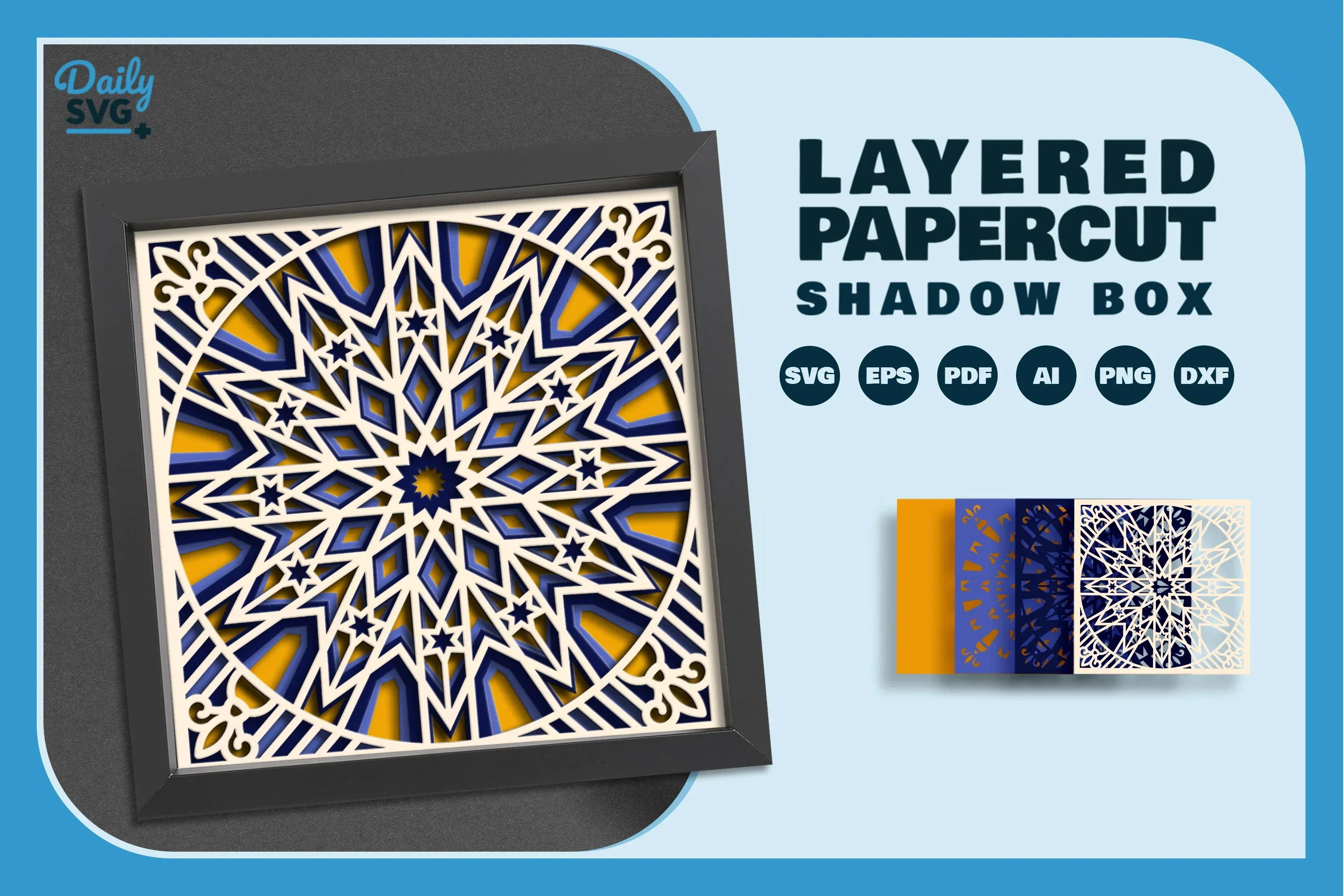 Moroccan Mandala Papercut SVG Bundle - Image 2