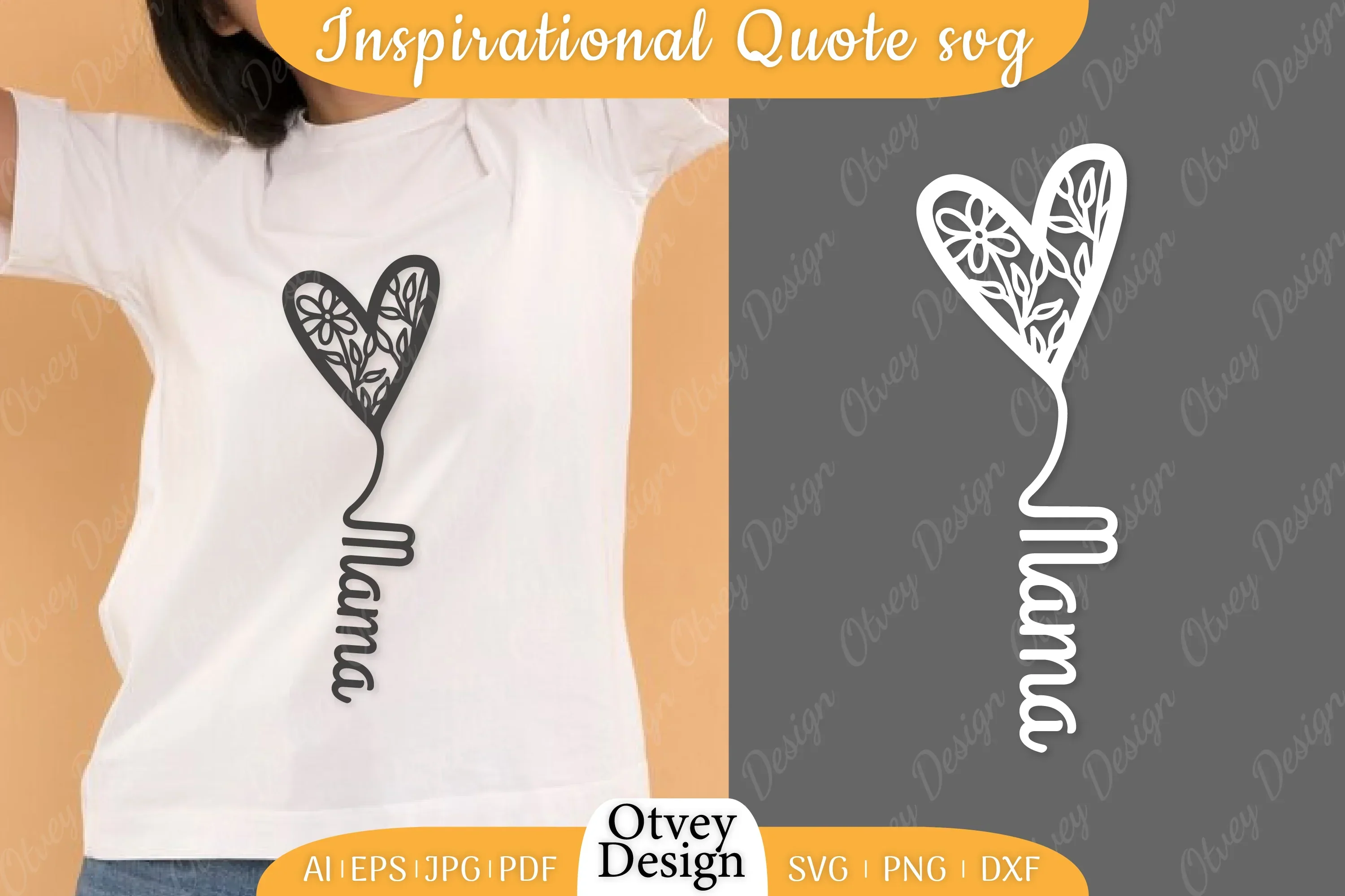 Mother's Day Love Floral Designs Gifts for Mom SVG Bundle