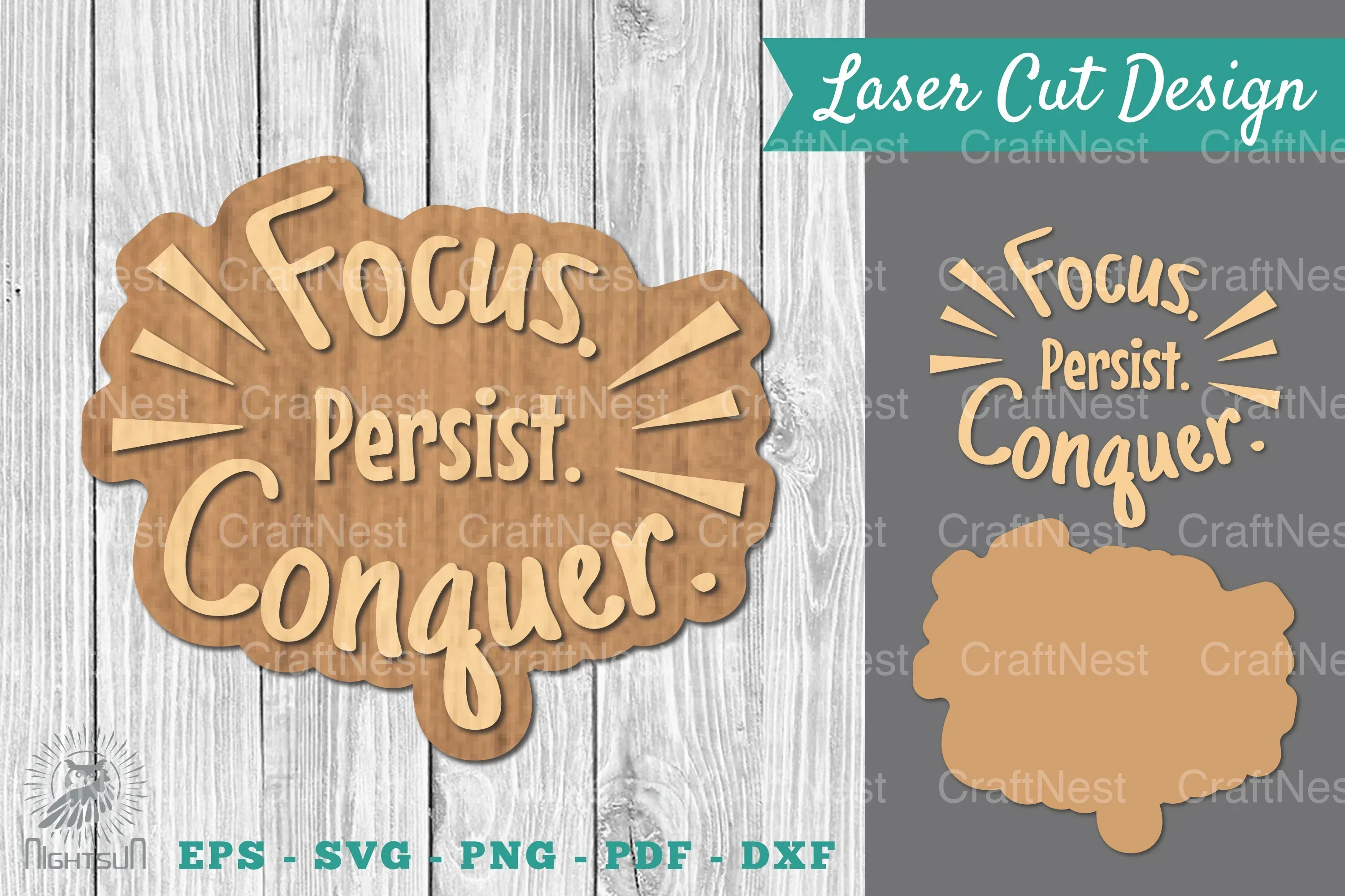 Motivational Laser Cut Decoration Clipart Bundle