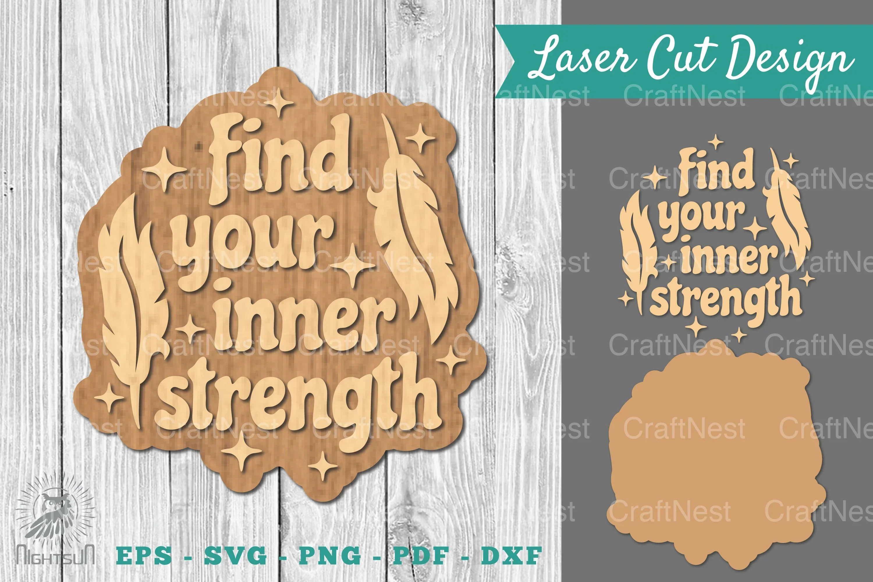 Motivational Laser Cut Decoration Clipart Bundle