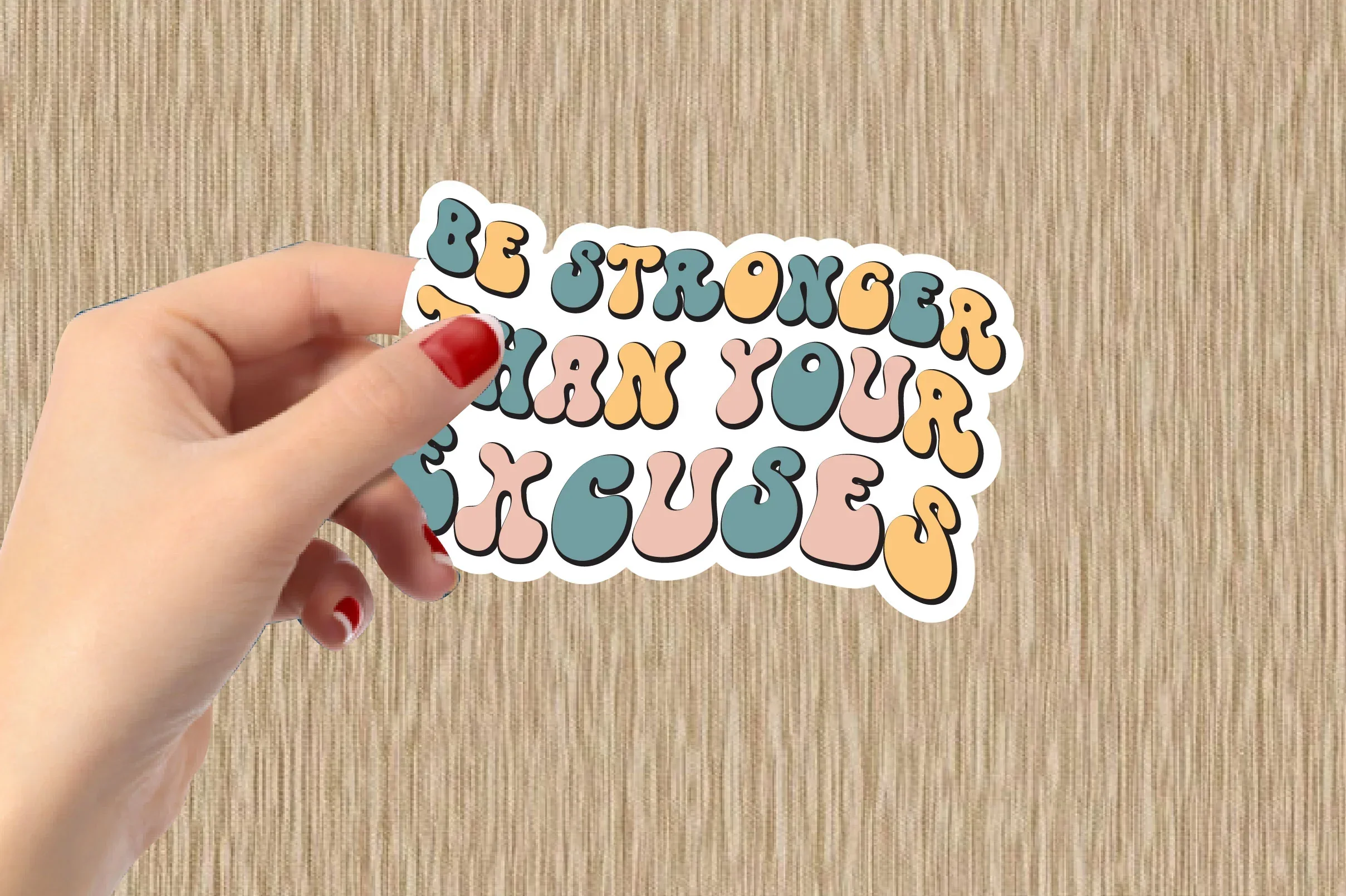 Motivational Retro Sticker Bundle - Image 8