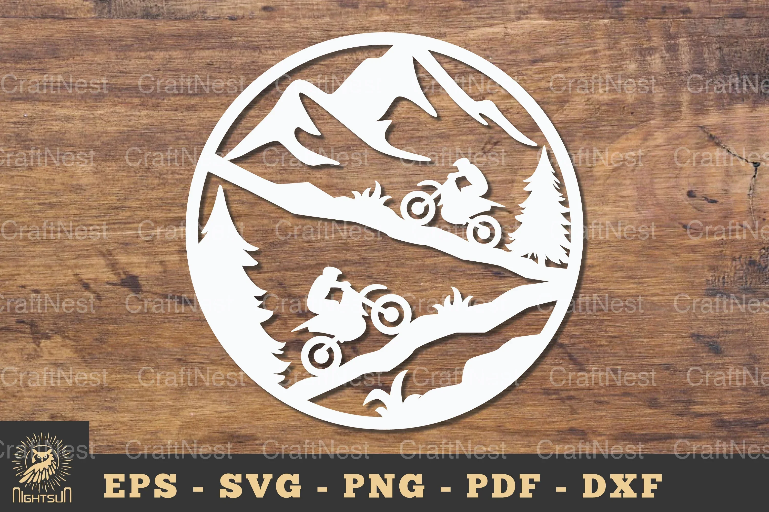 Motocross Papercut SVG Bundle