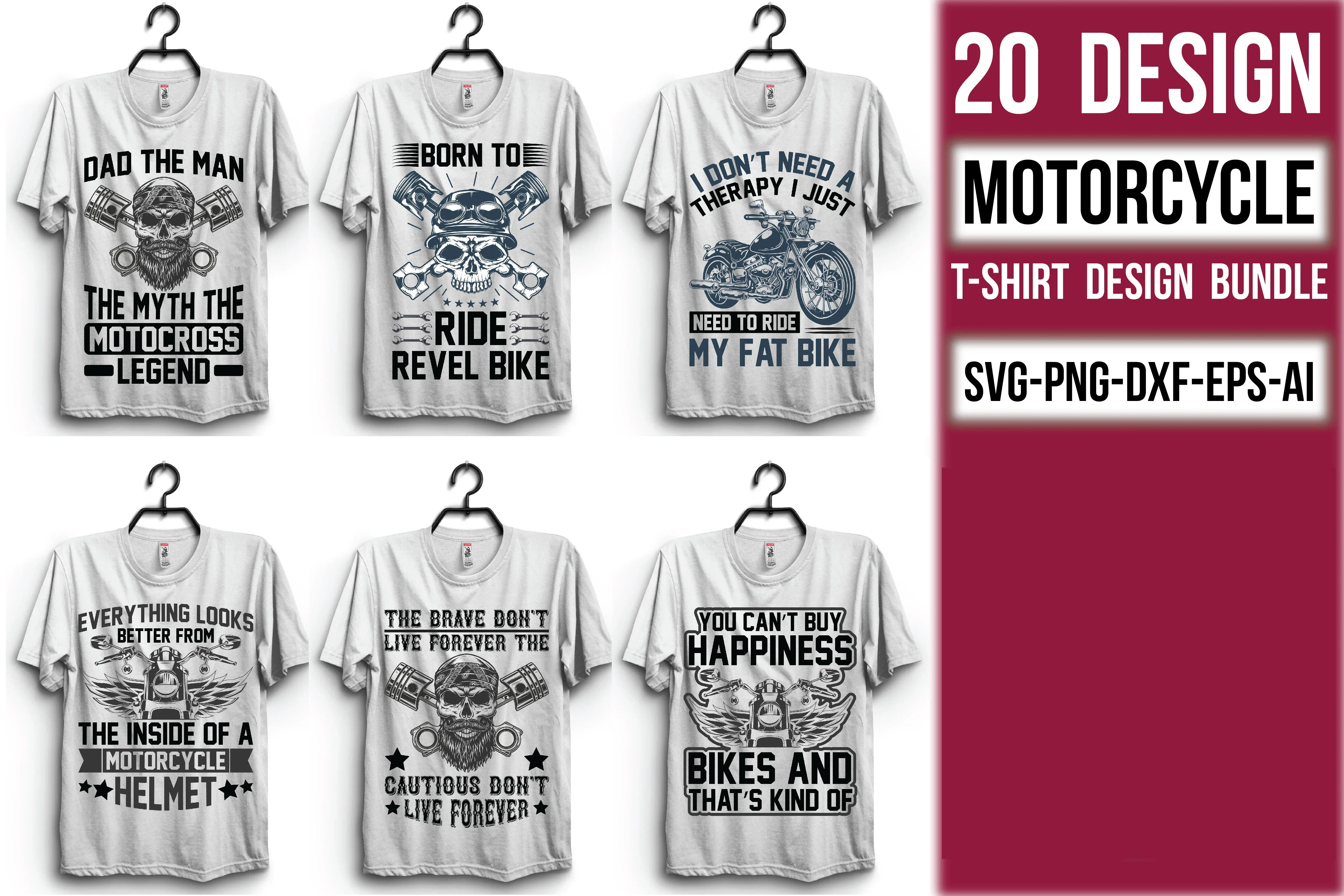 Motorcycle T Shirt Bundle - Image 2