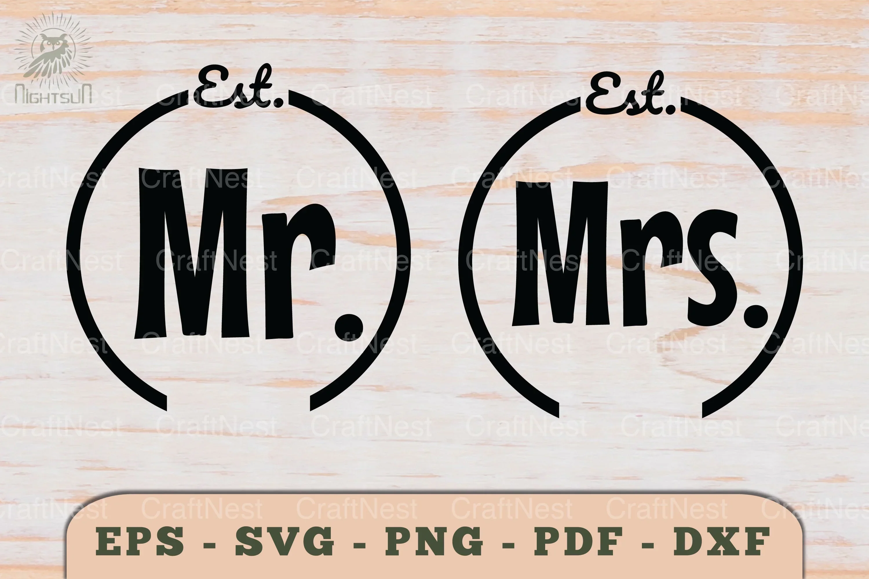 Mr and Mrs Love Couple SVG Bundle - Image 2
