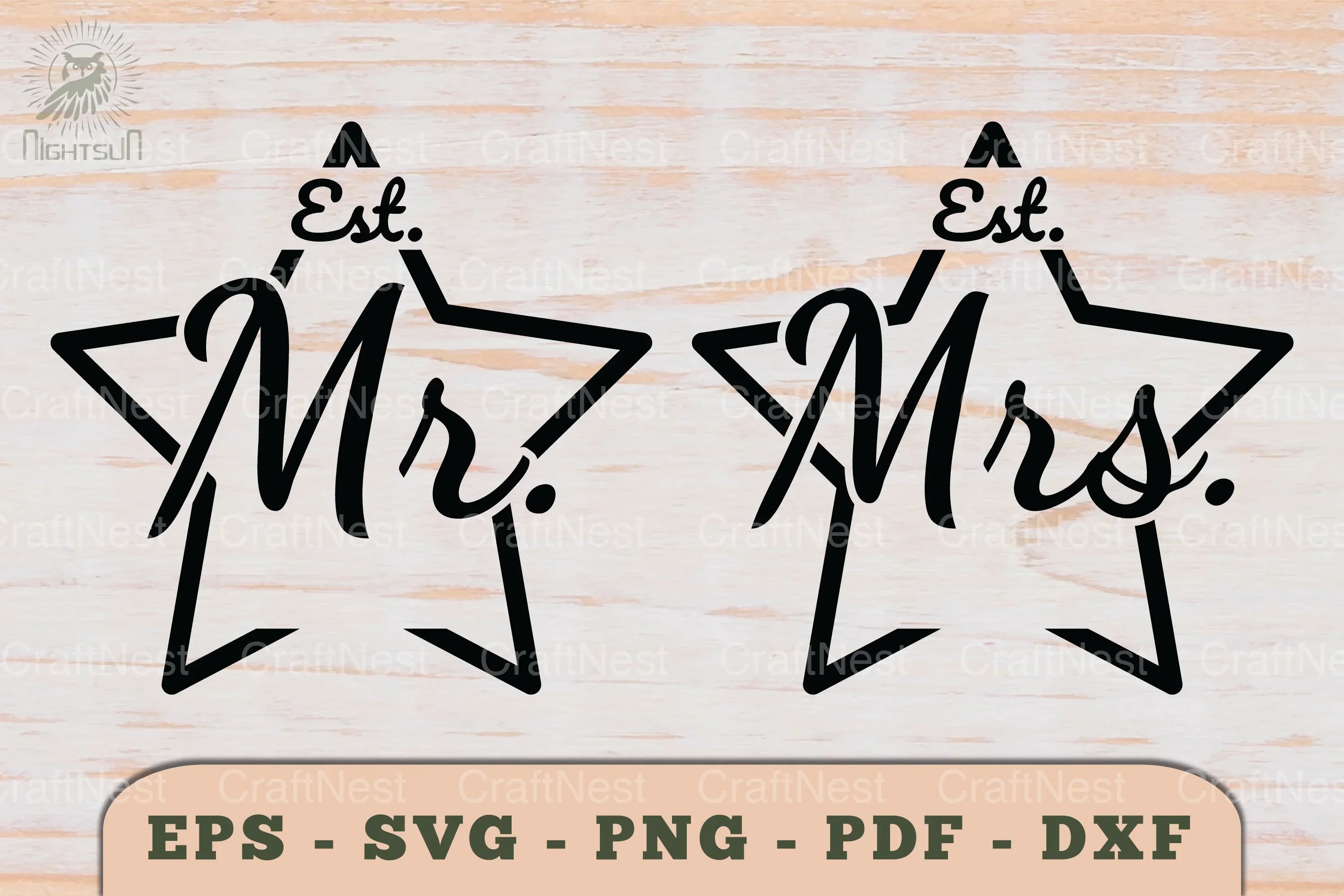 Mr and Mrs Love Couple SVG Bundle - Image 2
