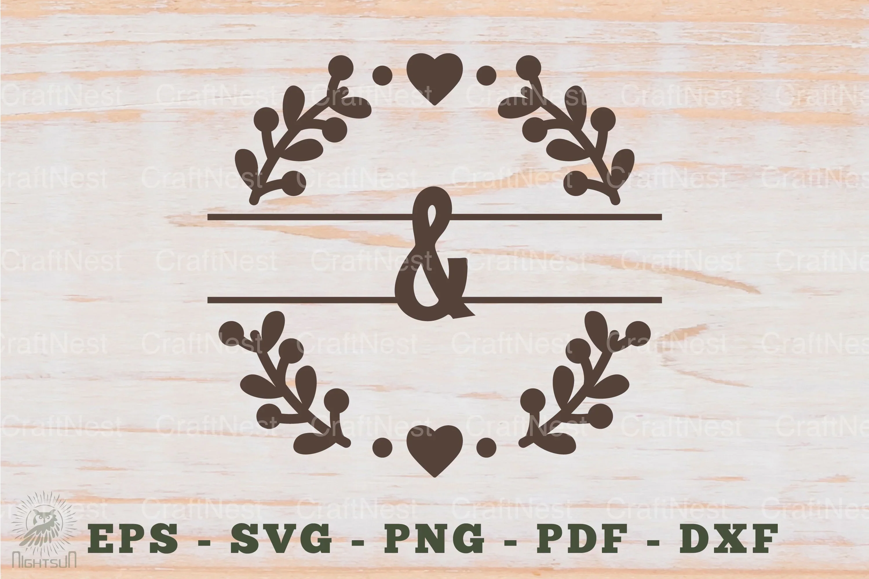 Mr and Mrs Split Monogram SVG Bundle