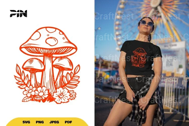 Mushroom Nature SVG Bundle