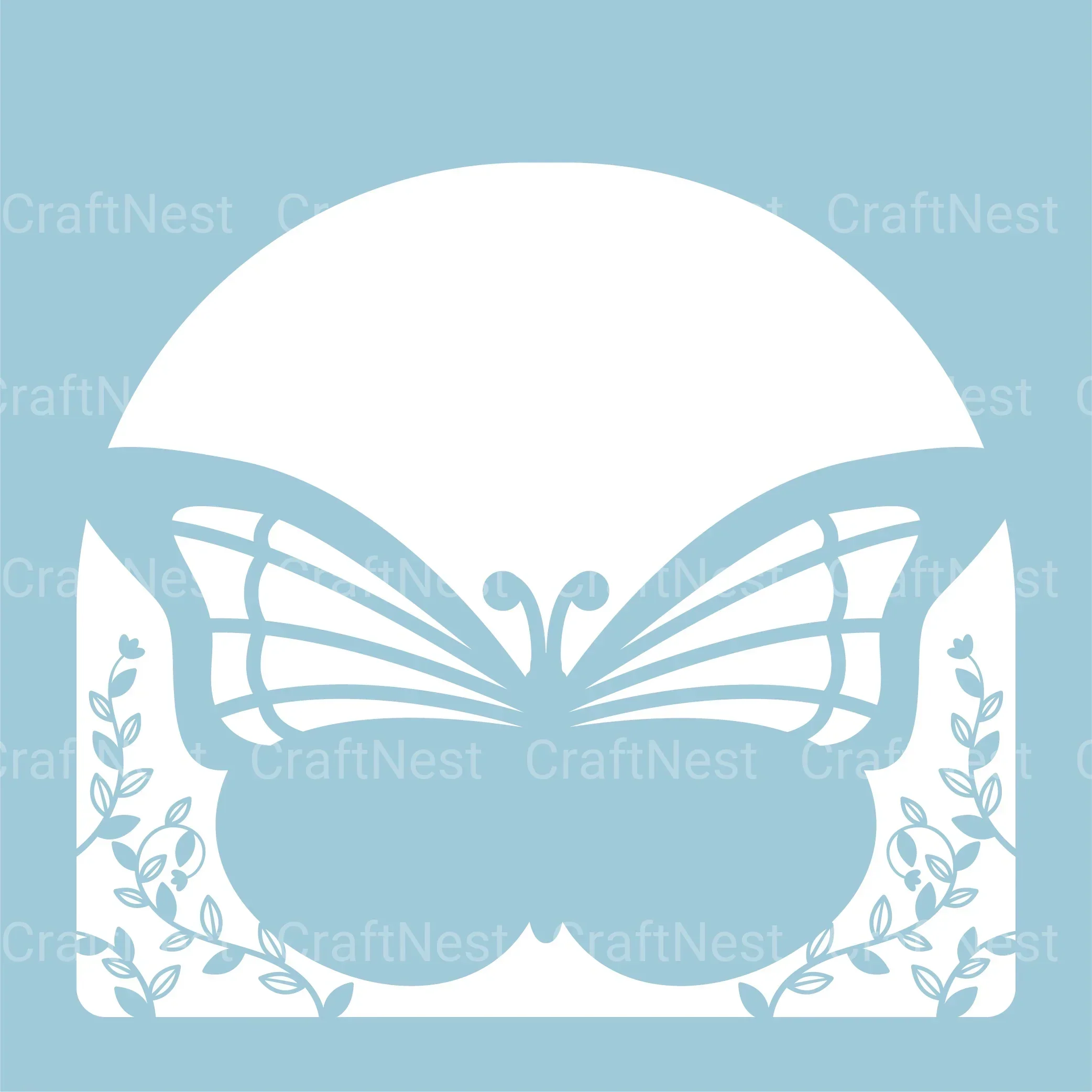 Mystical Butterfly 3D Layered Papercut Clipart Bundle - Image 7