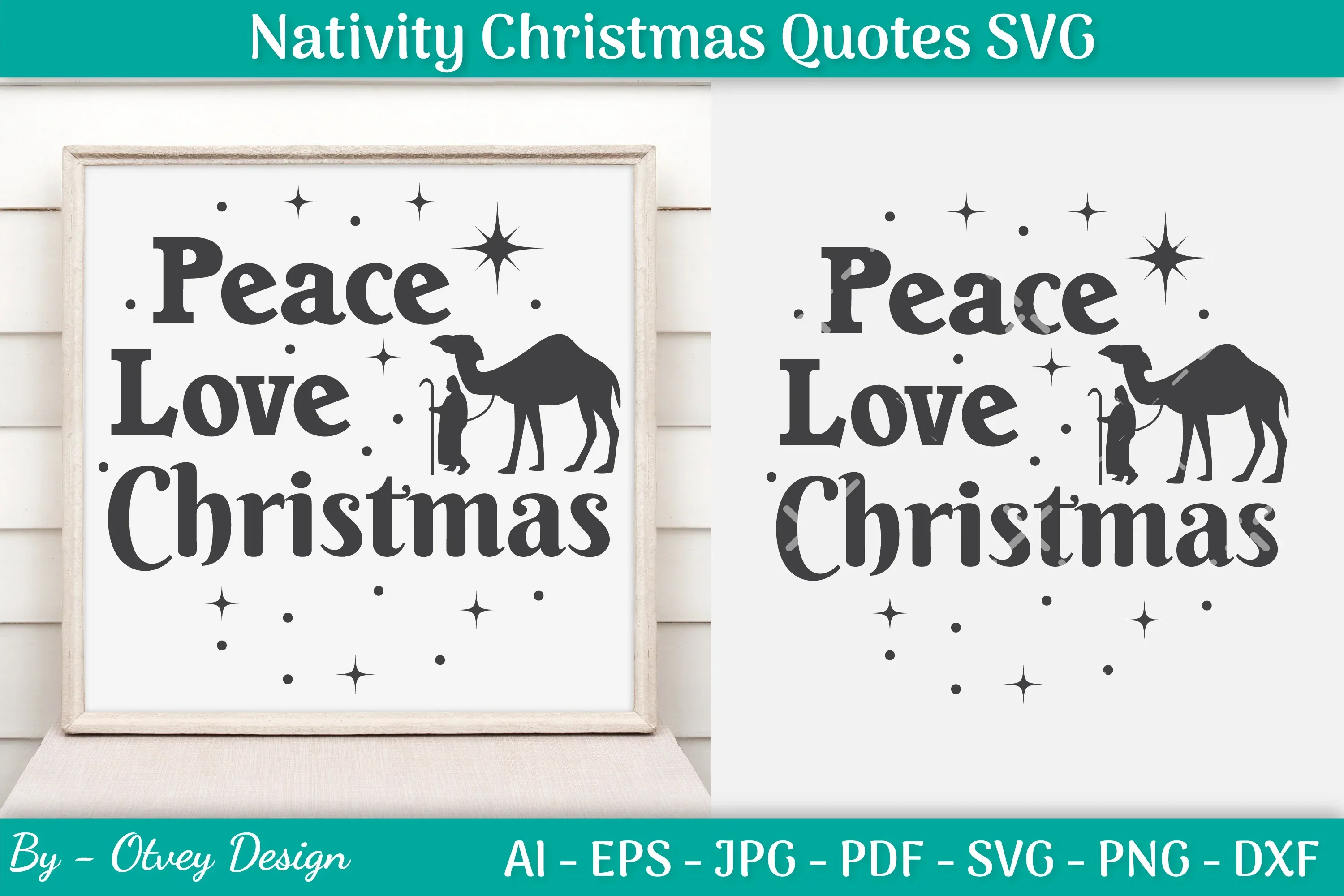Nativity Christmas Quotes SVG Bundle