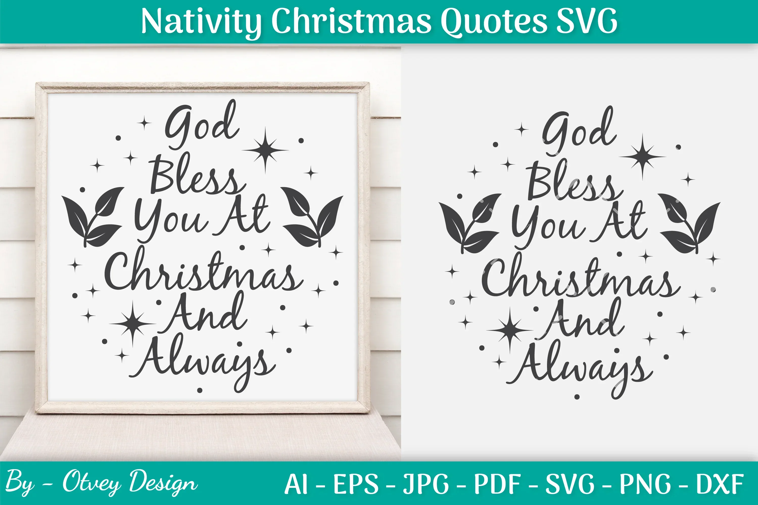Nativity Christmas Quotes SVG Bundle
