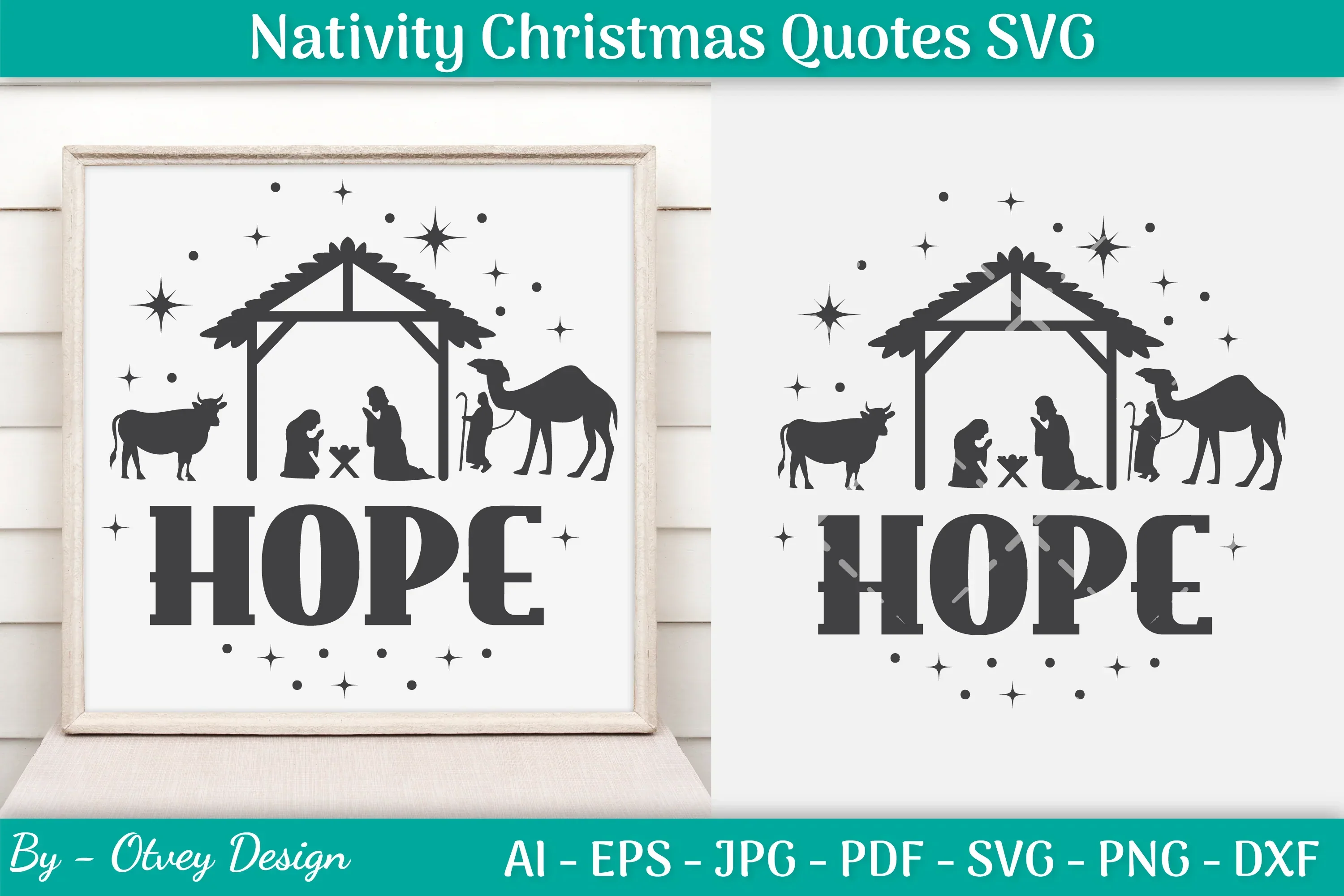 Nativity Christmas Quotes SVG Bundle