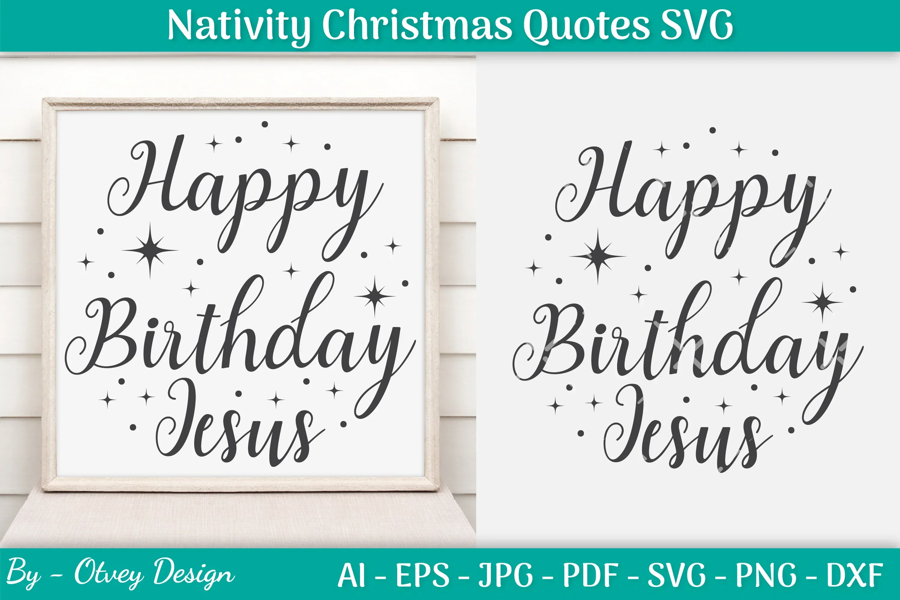 Nativity Christmas Quotes SVG Bundle