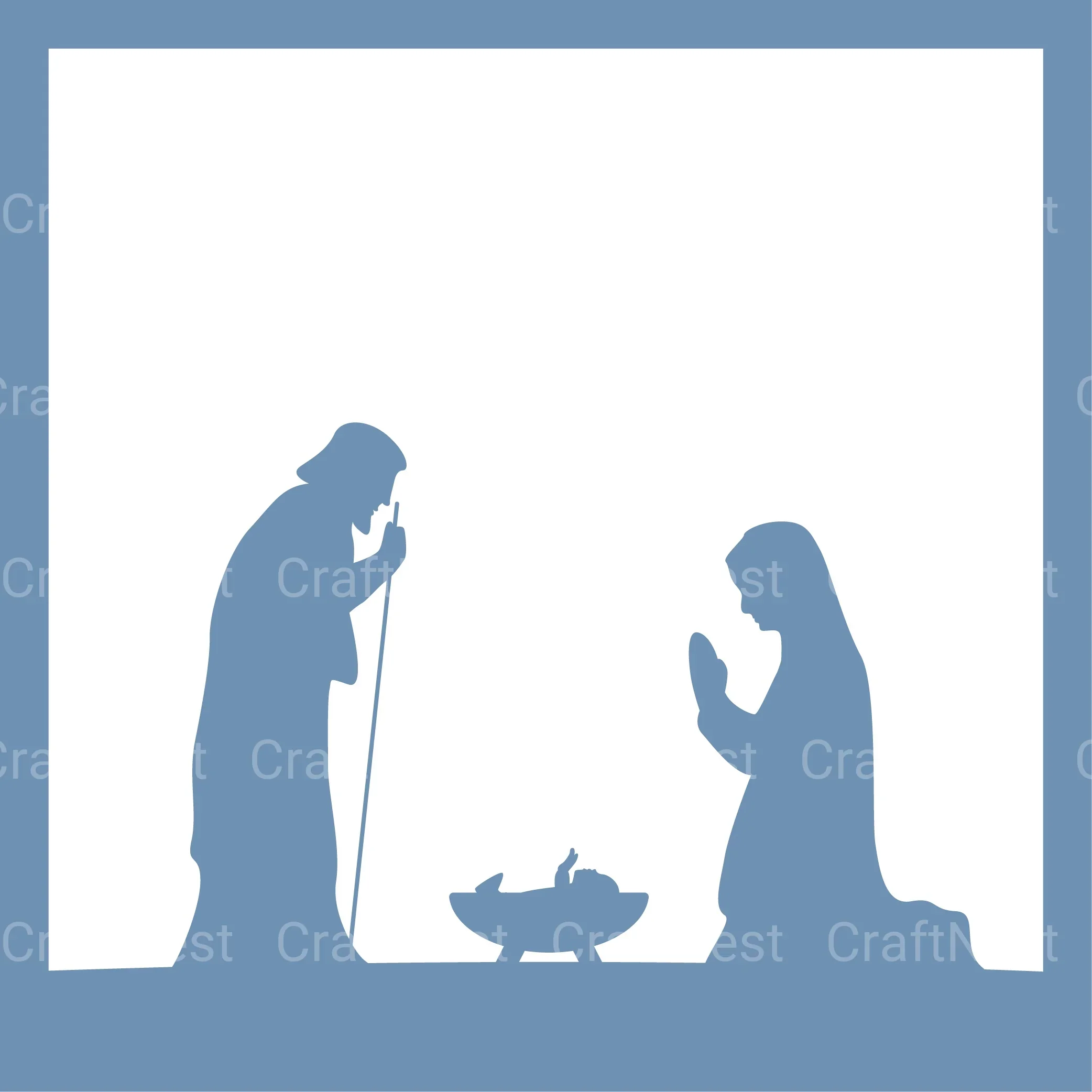Nativity Scene 3D Layered Papercut SVG Bundle - Image 5