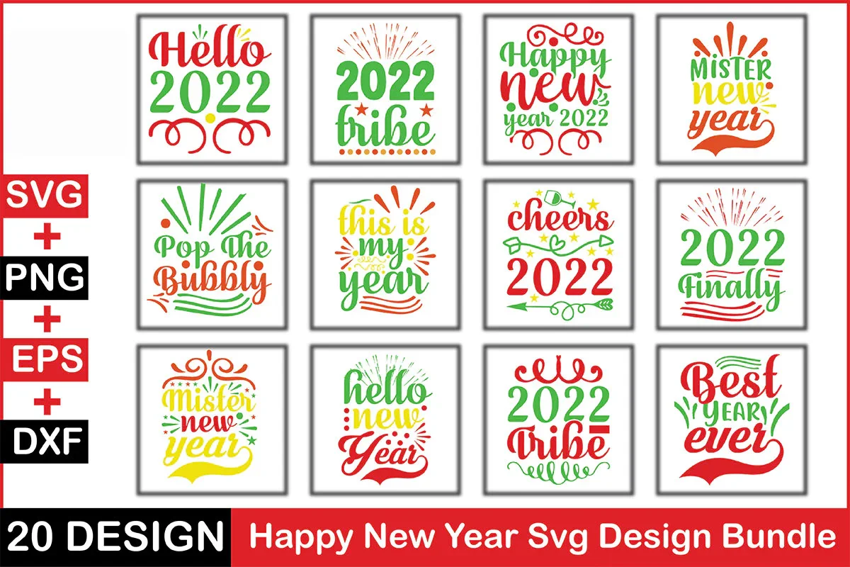 New Year 20 SVG Bundle - Image 2