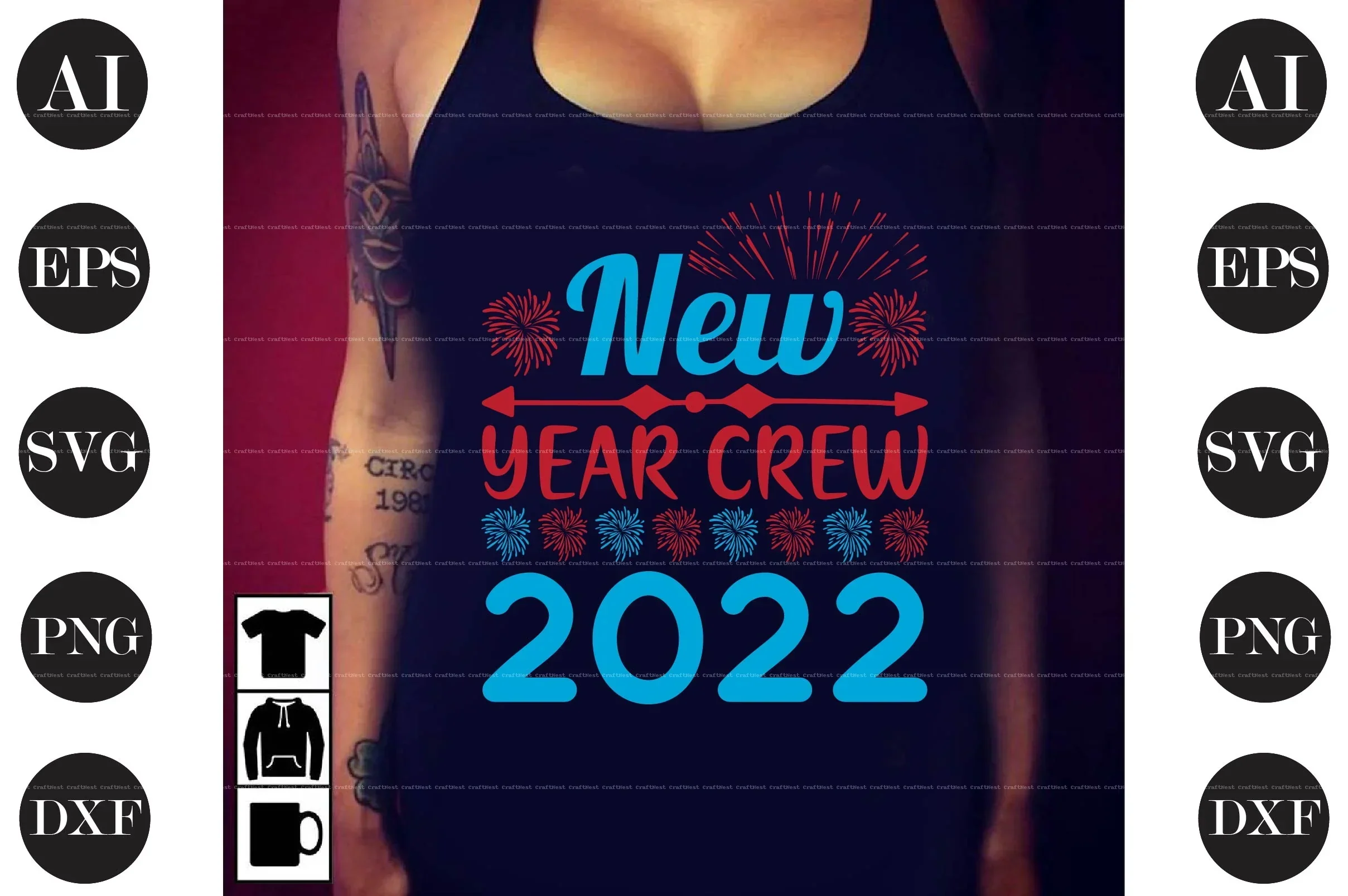 New Year Design SVG Bundle - Image 7