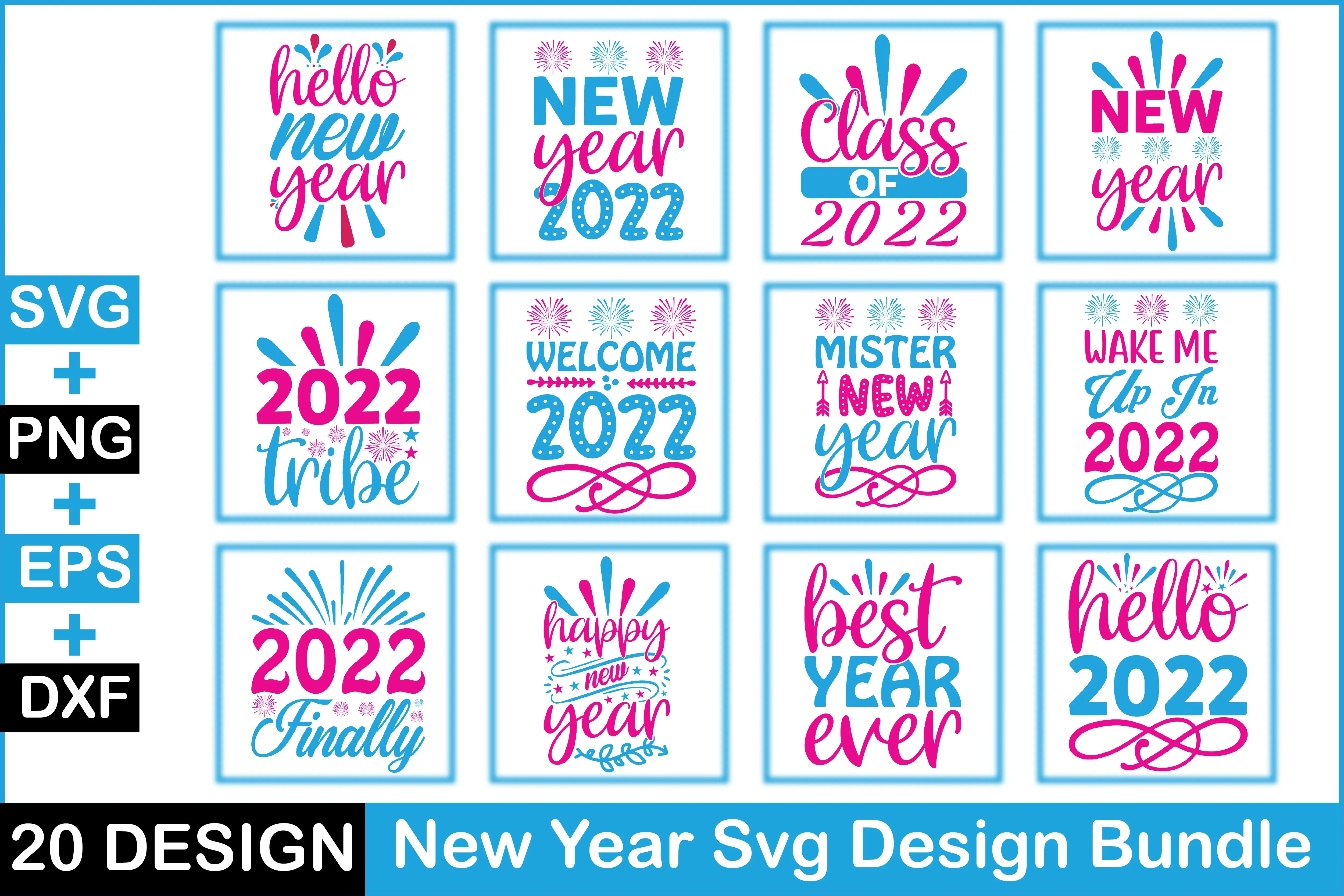 New Year SVG Bundle