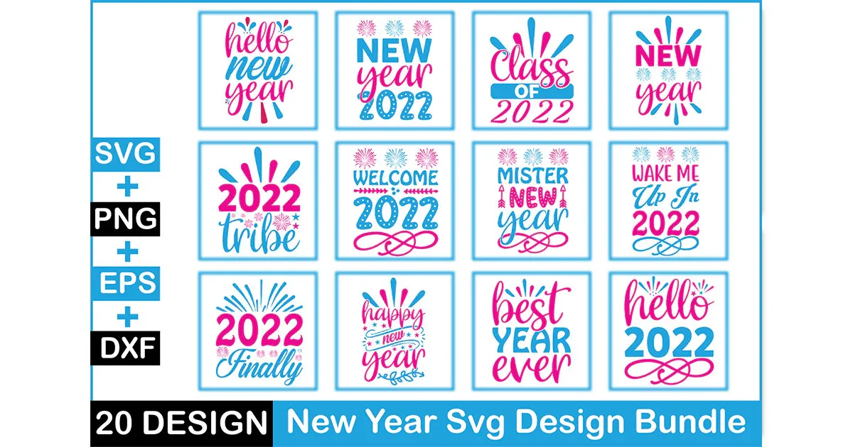 New Year SVG Bundle - Image 3