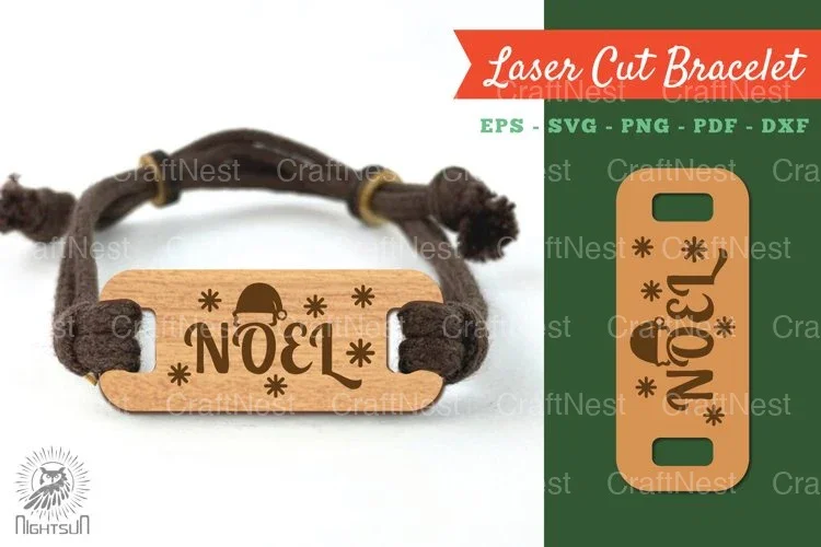 Noel Laser Cut Bracelet SVG Bundle