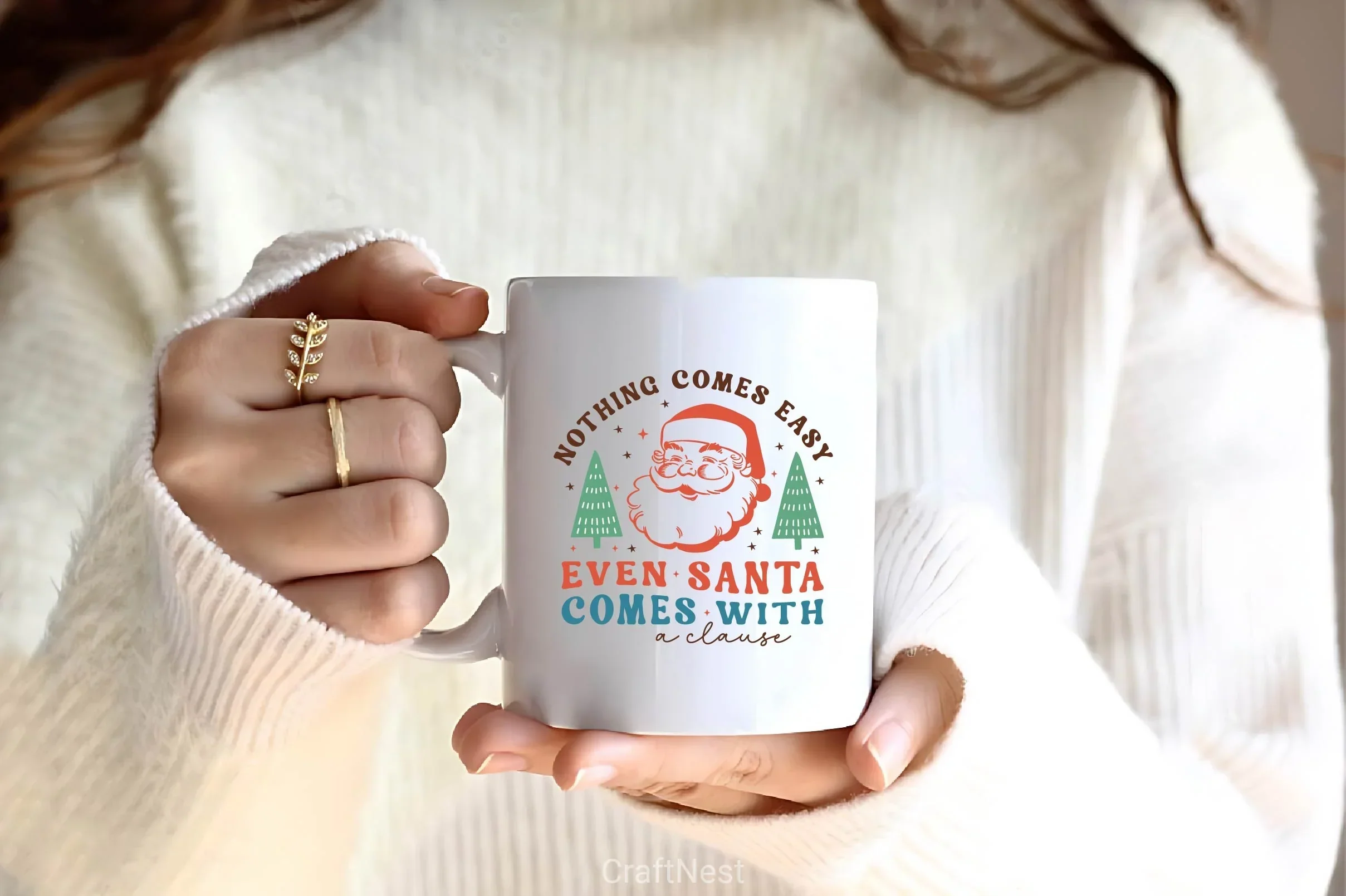 Nothing Comes Easy Even Santa Comes With A Clause SVG Bundle - Image 4