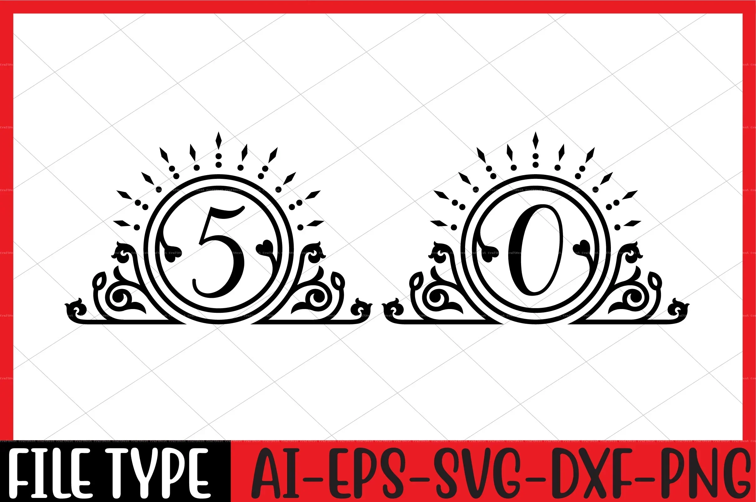 Number SVG Bundle - Image 6