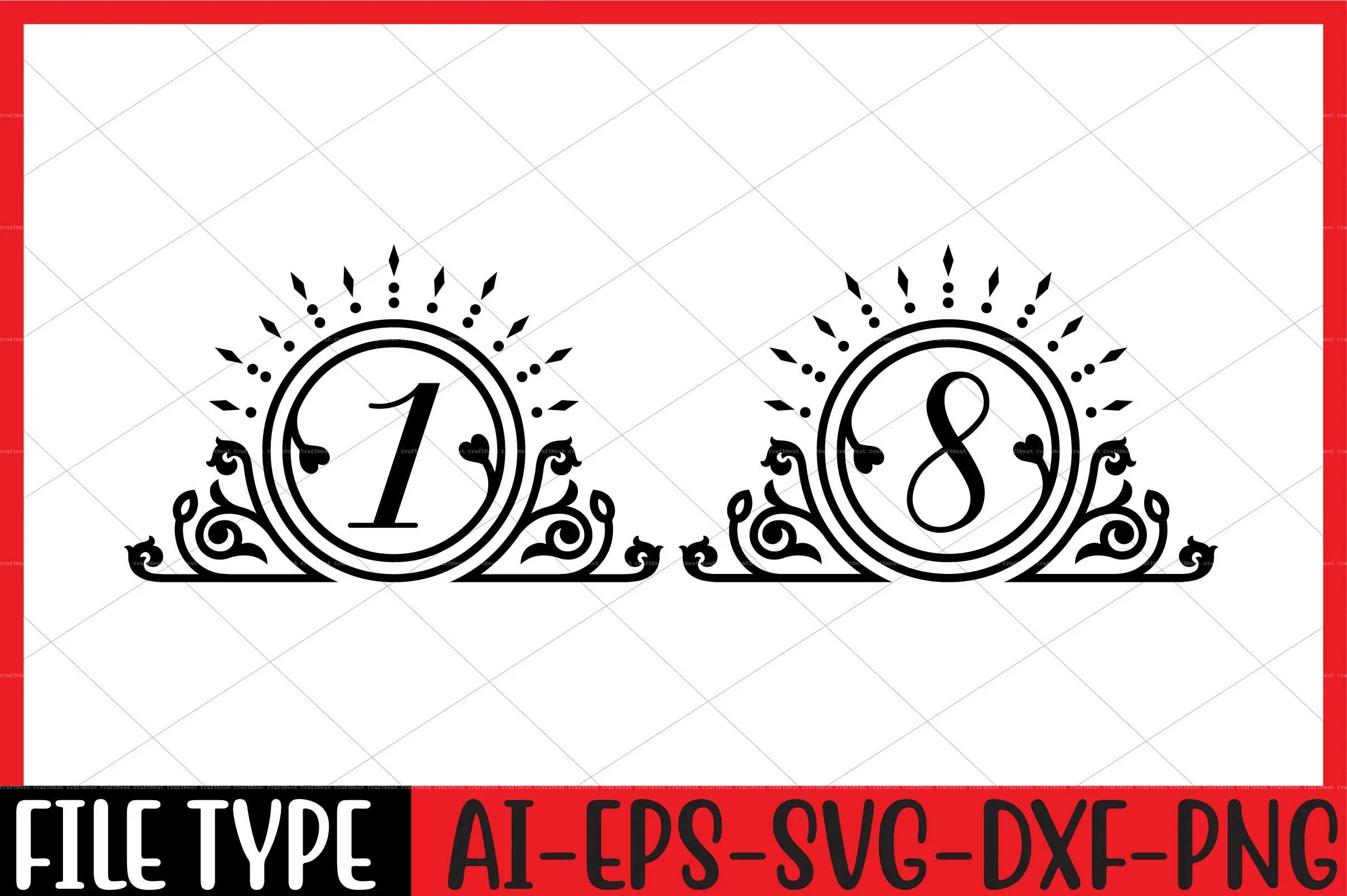 Number SVG Bundle - Image 6