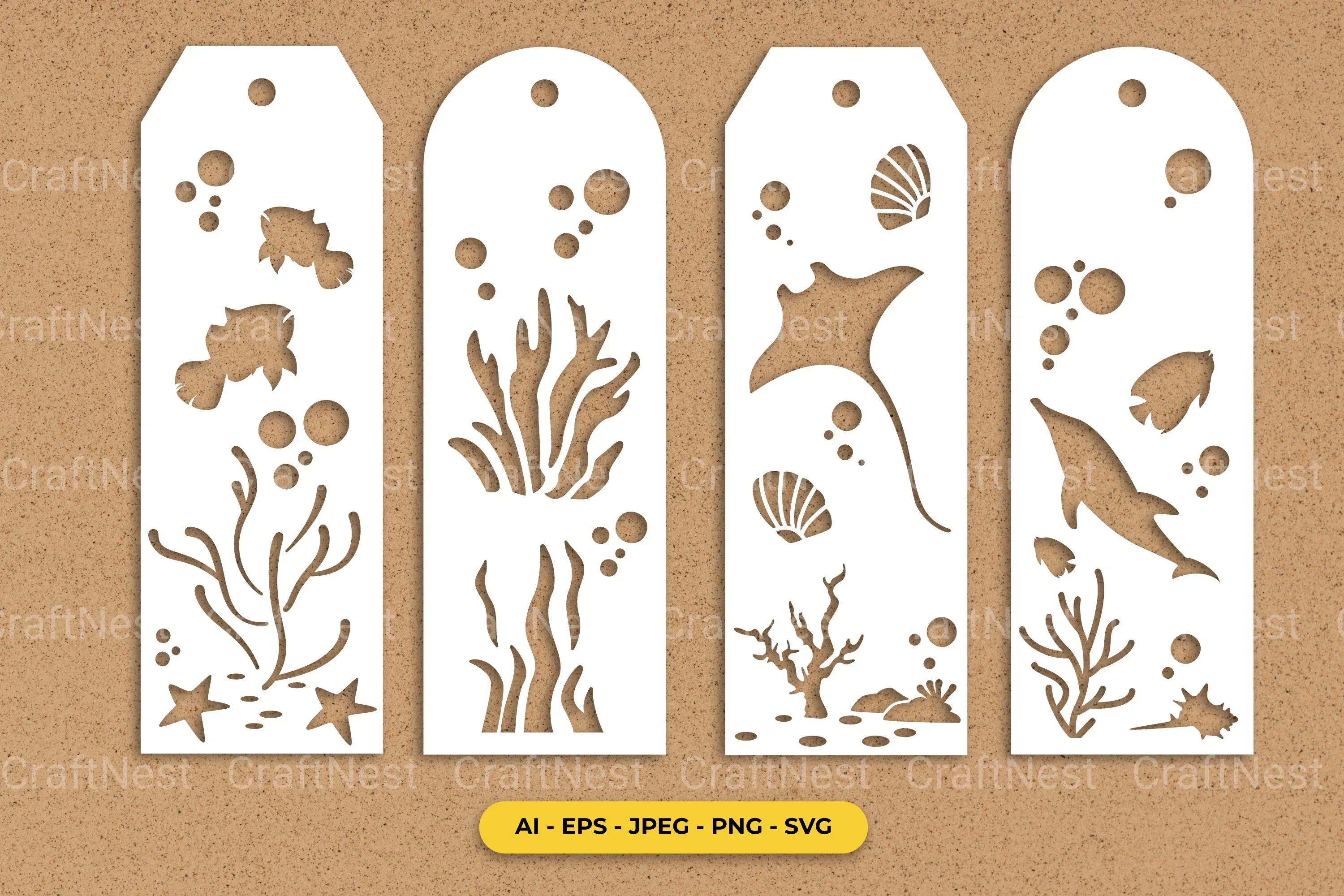 Ocean Papercut SVG Bundle