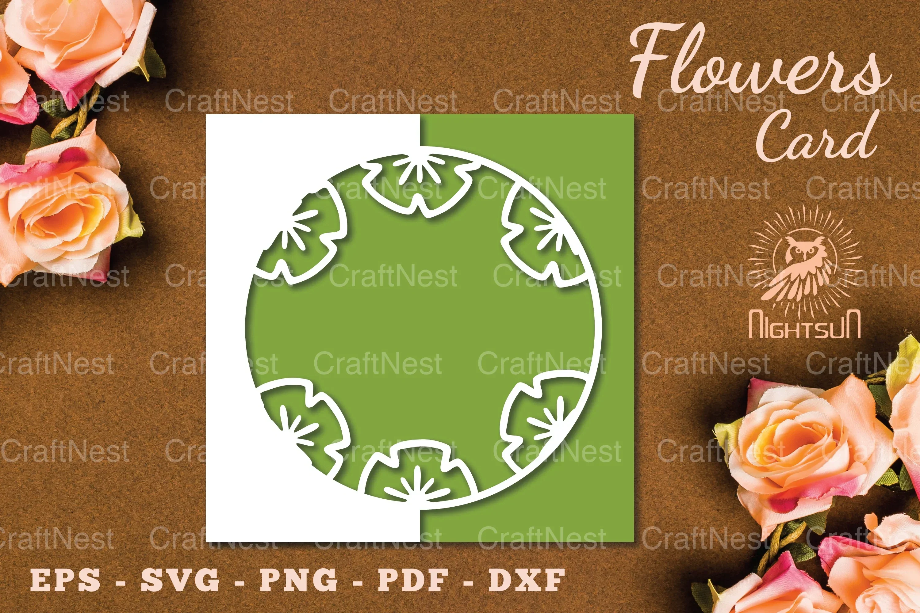 Papercut Flowers Card SVG Bundle