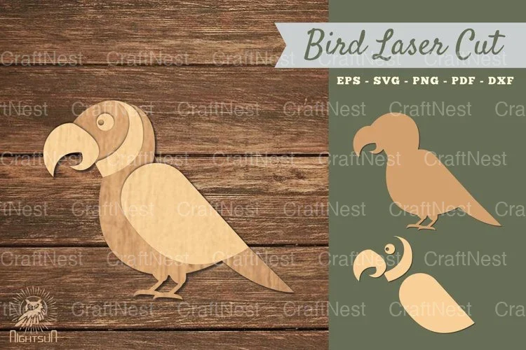 Parrot Bird Laser Cut Decoration Clipart Bundle