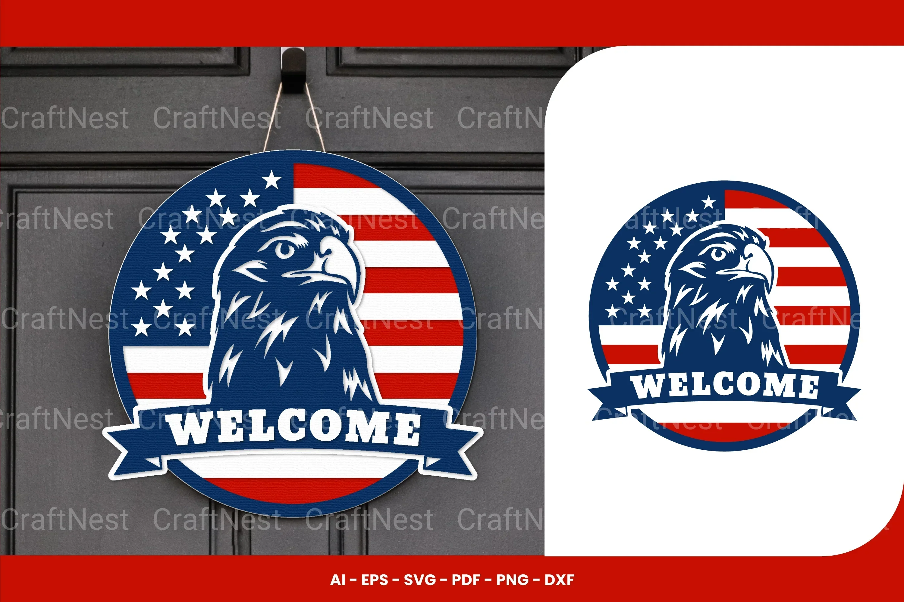 Patriotic Sign Laser Cut SVG Bundle