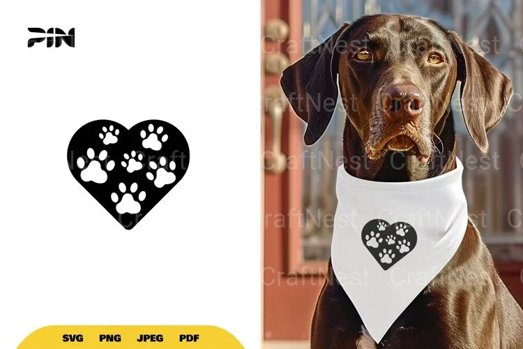 Paw Heart SVG Bundle