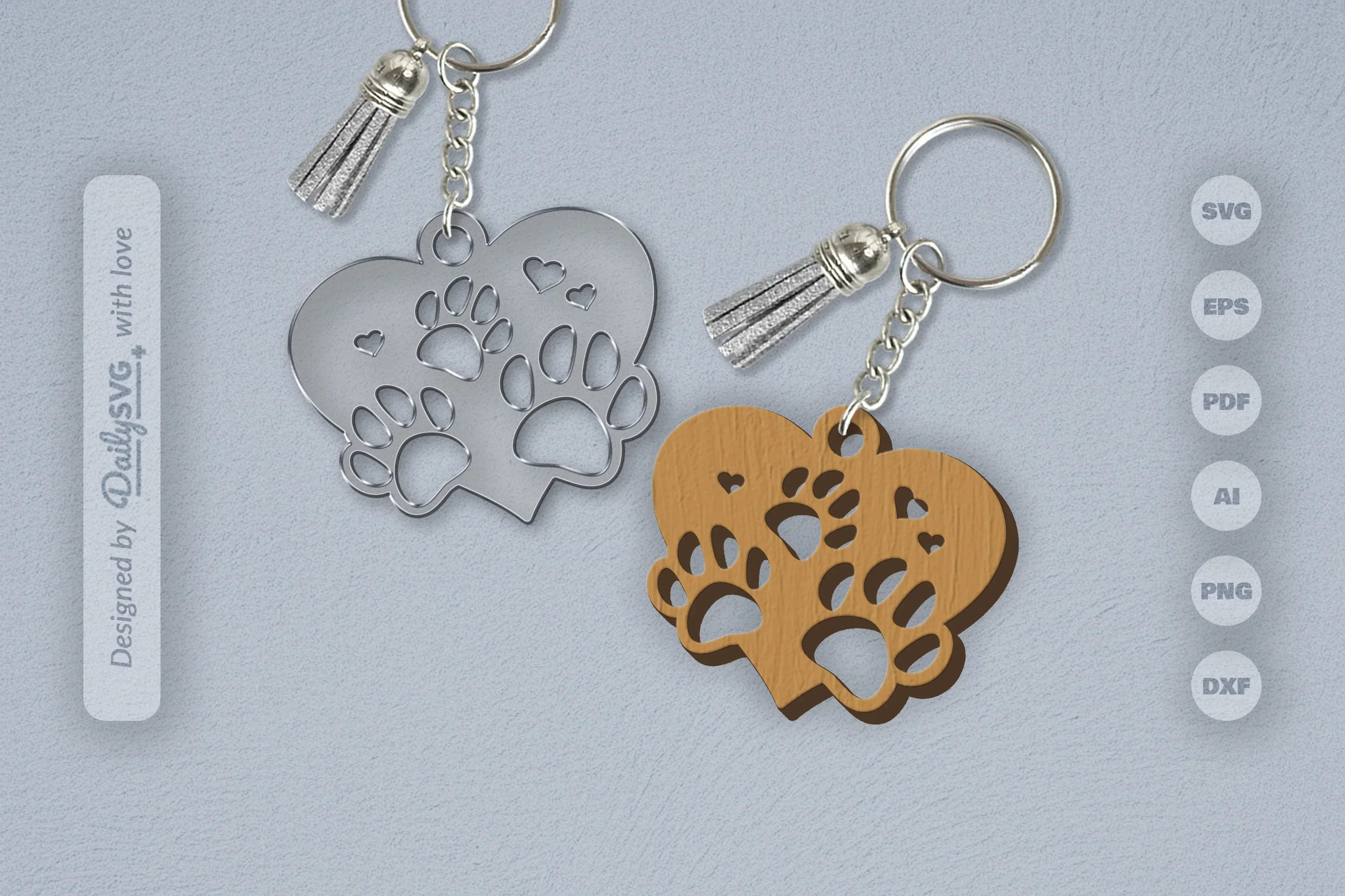 Paw SVG Bundle for Crafting