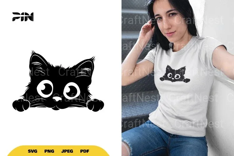 Peeking Cat Halloween SVG Bundle