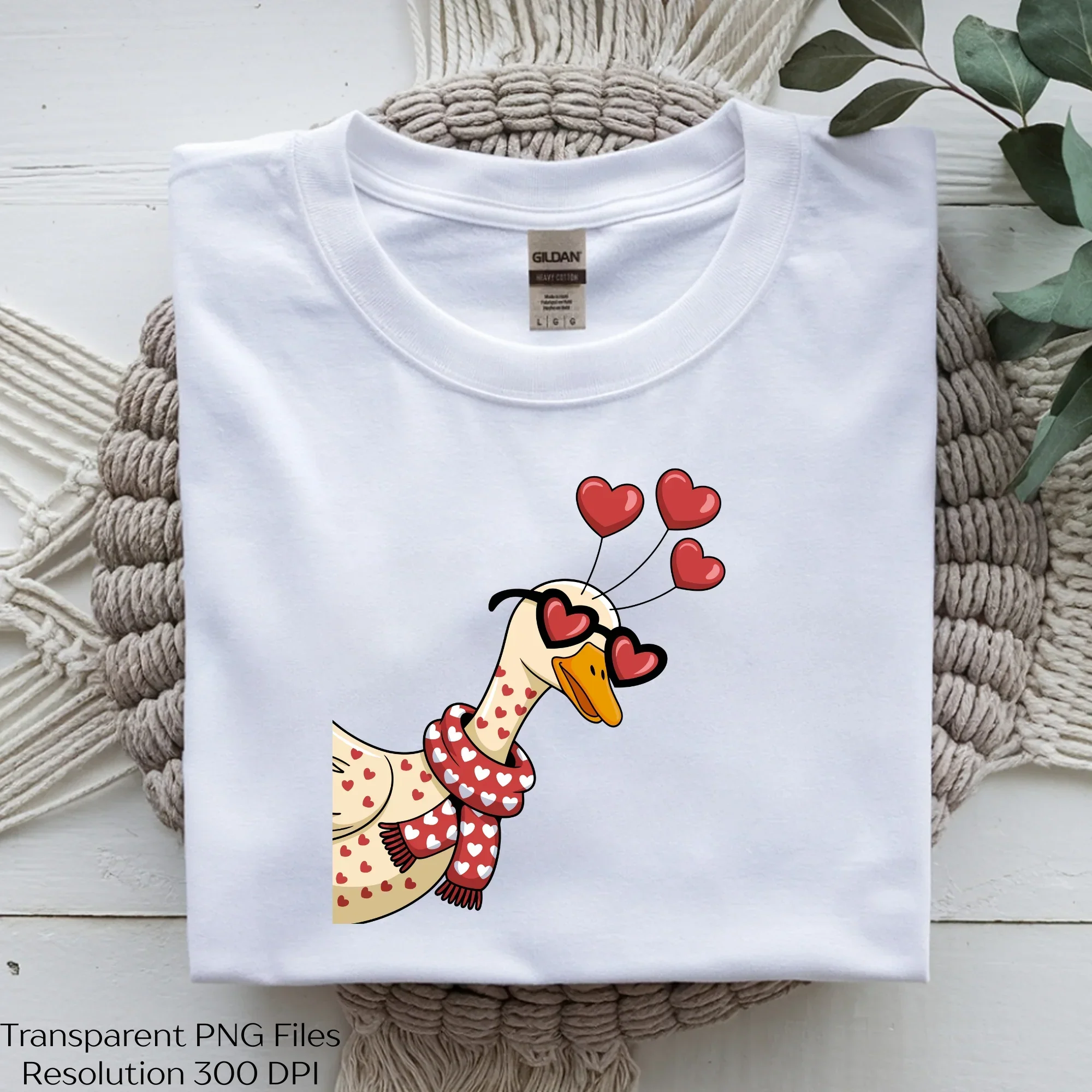 Peeking Valentine Goose SVG Bundle