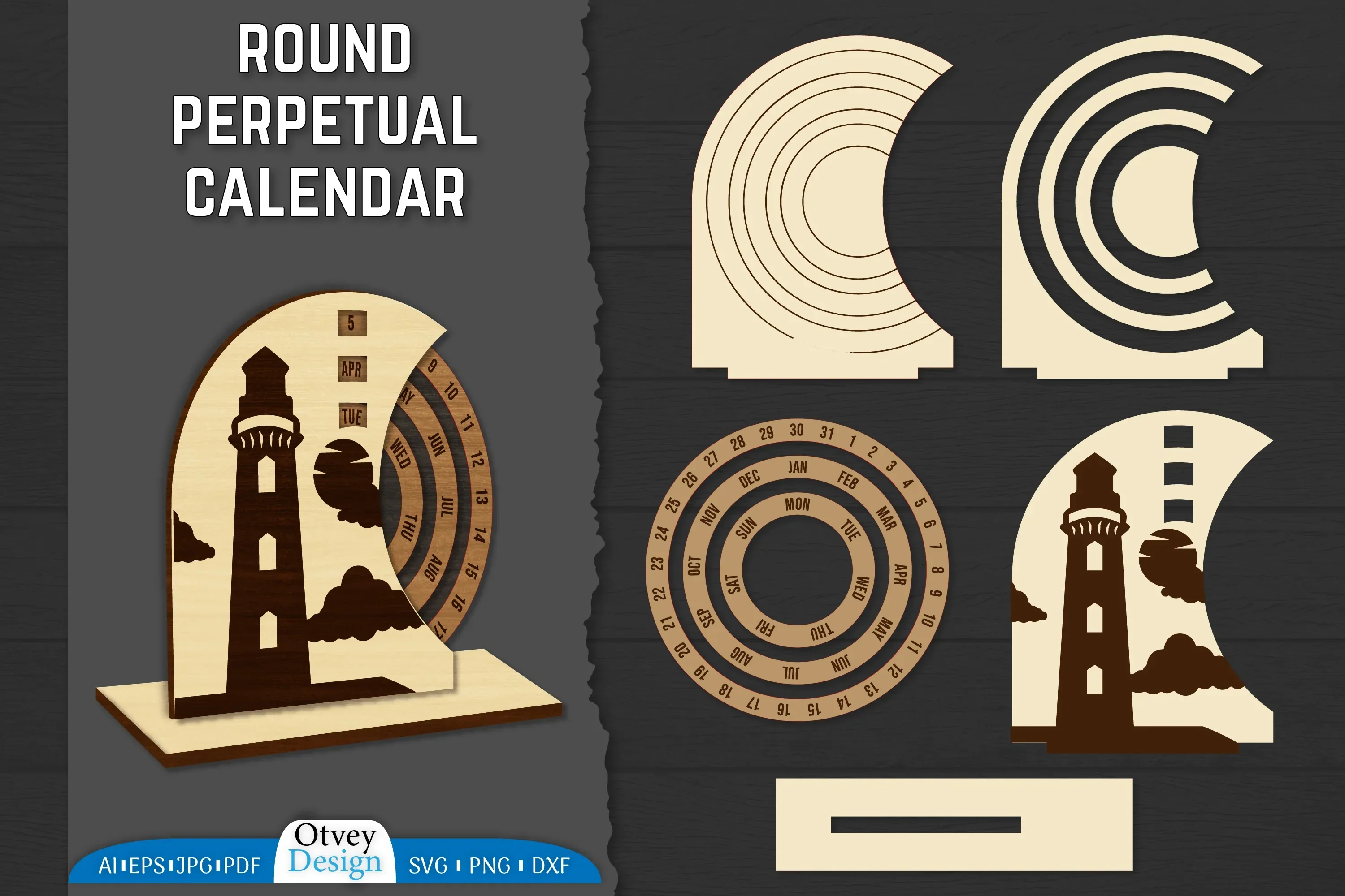 Perpetual Calendar SVG Bundle