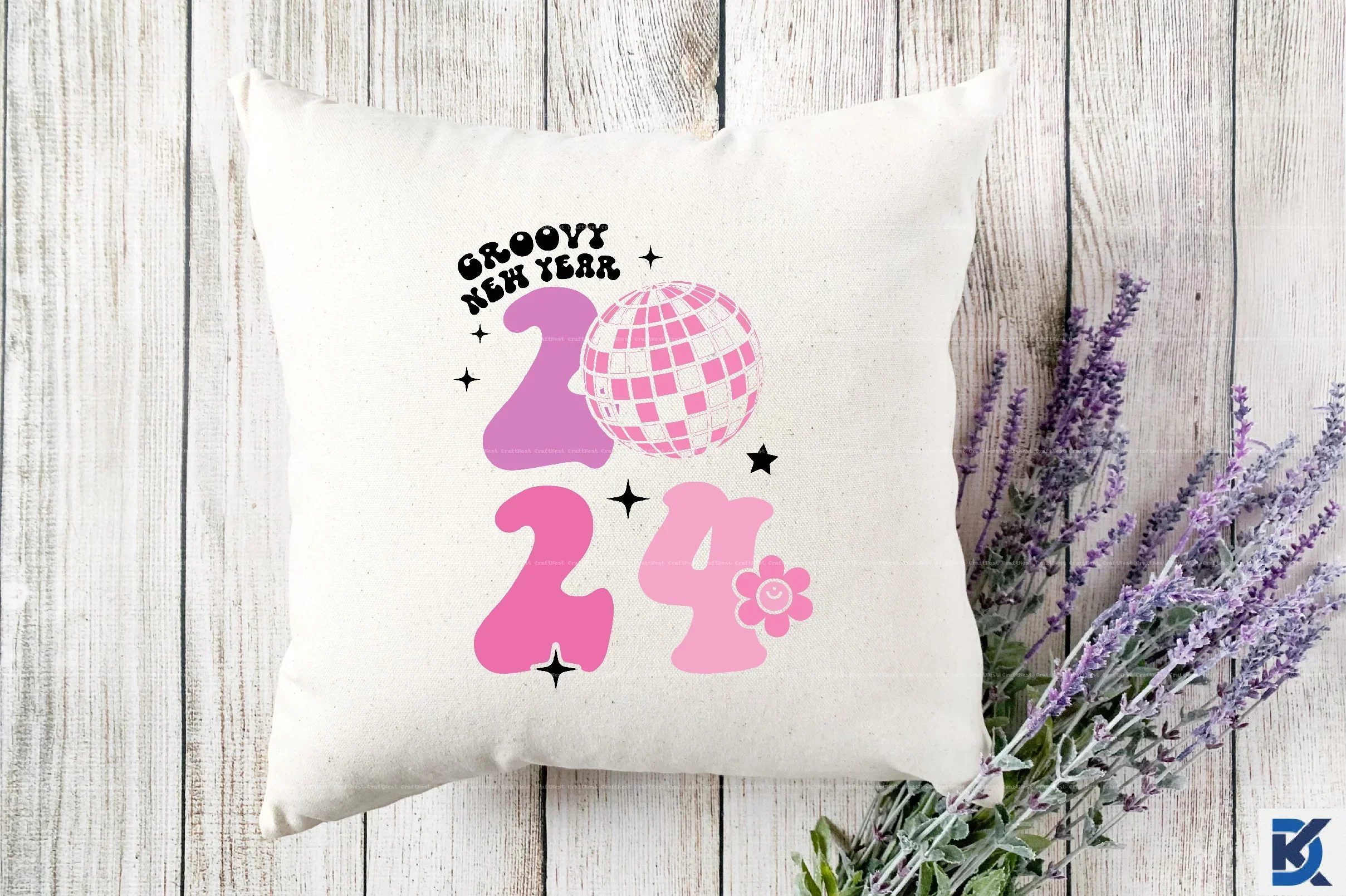 Pink New Year SVG Bundle - Image 7